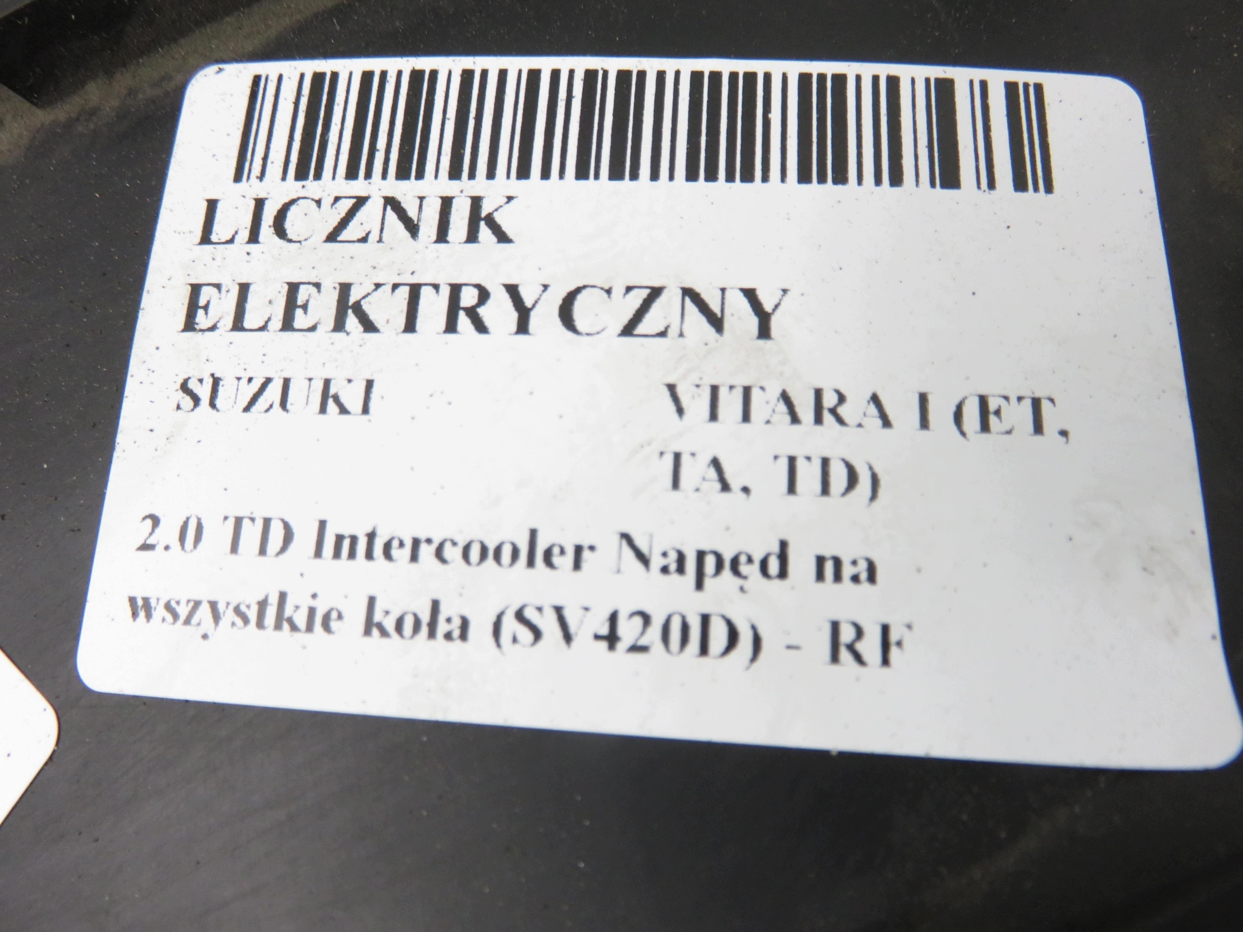 SUZUKI VITARA I 2.0 TD 3410178E70