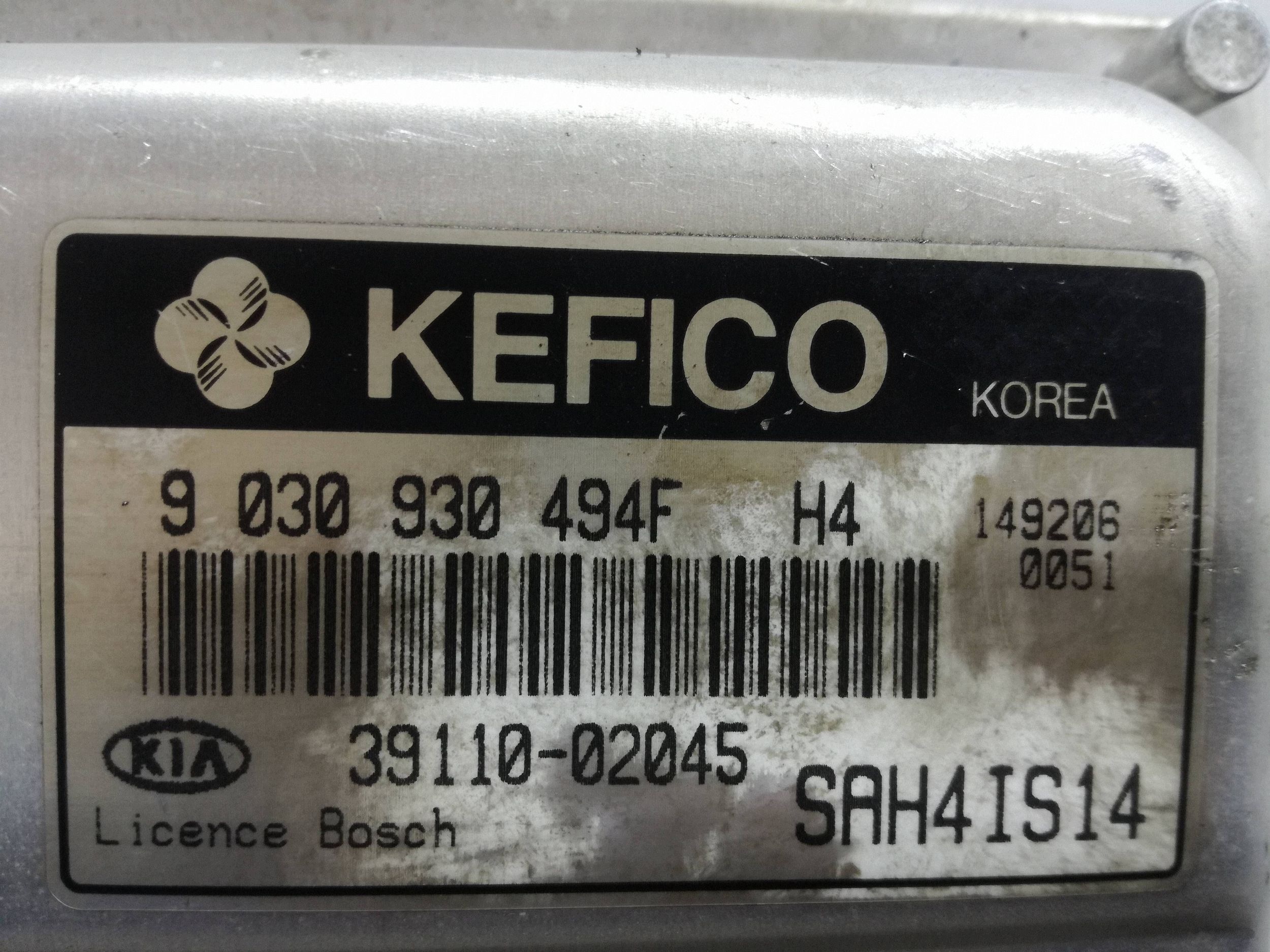 Honda Civic 1999 1.4 ECU 9030930494F image 6