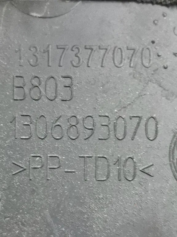 Lokasuojan pääte FIAT 1317377070 2.2D 88kW 2021
