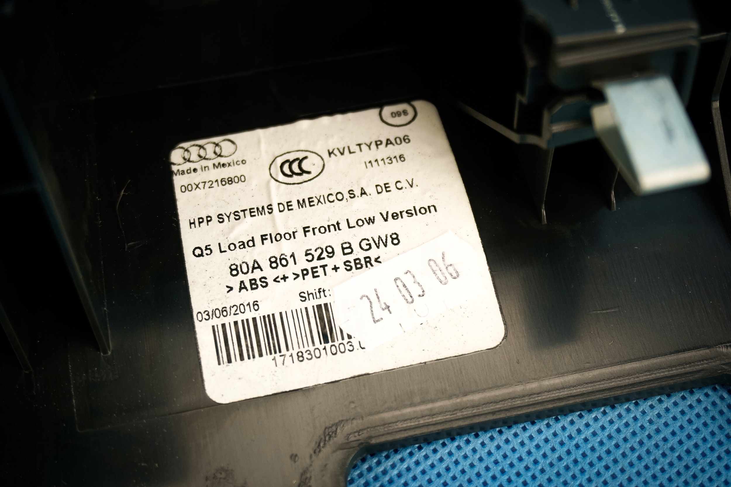 Bagagerumslist Audi Q5 SQ5 80A 80A861529B image 9