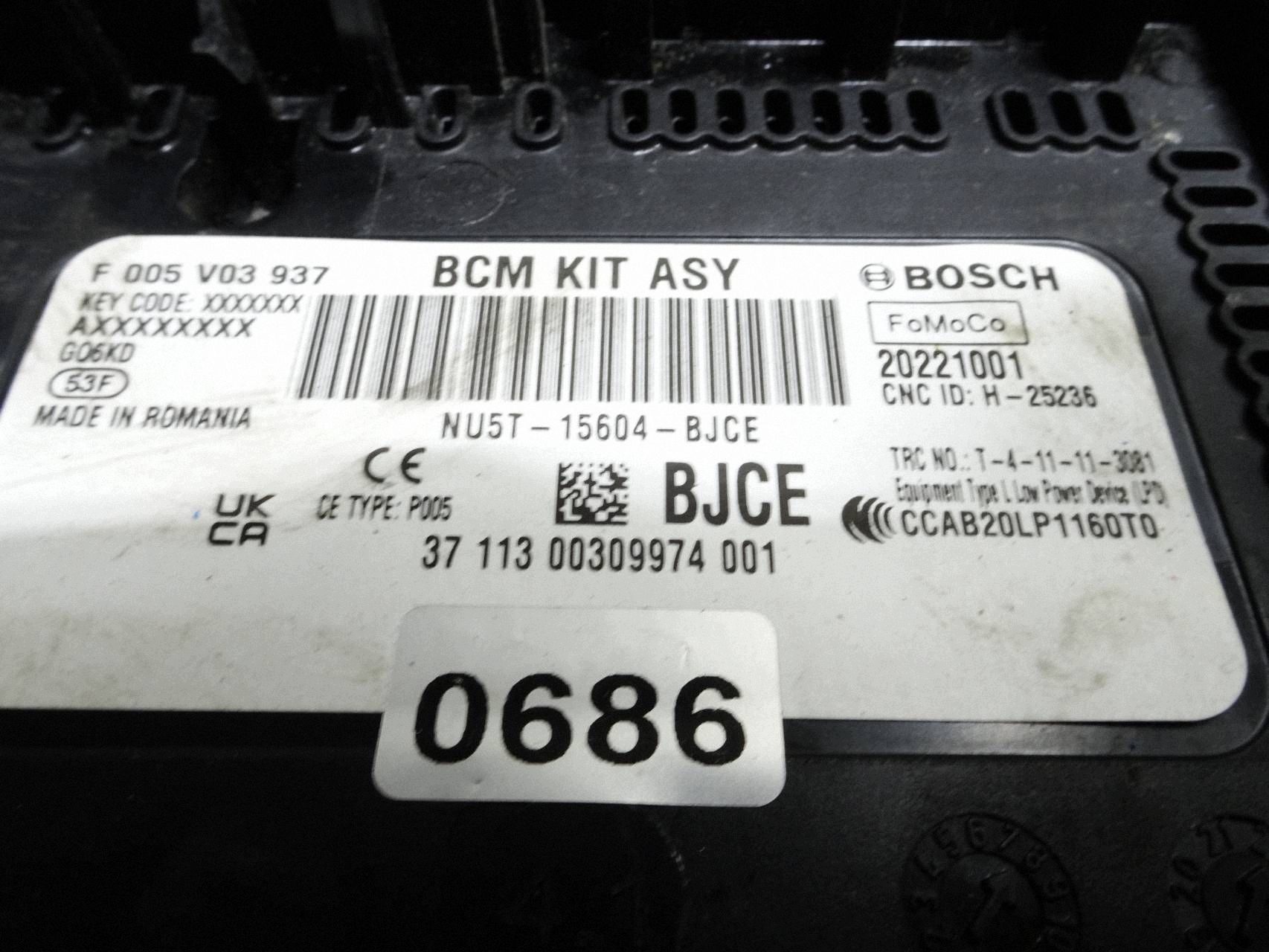 Módulo BCM Ford Focus MK4 NU5T-15604-BJCE Usado image 4
