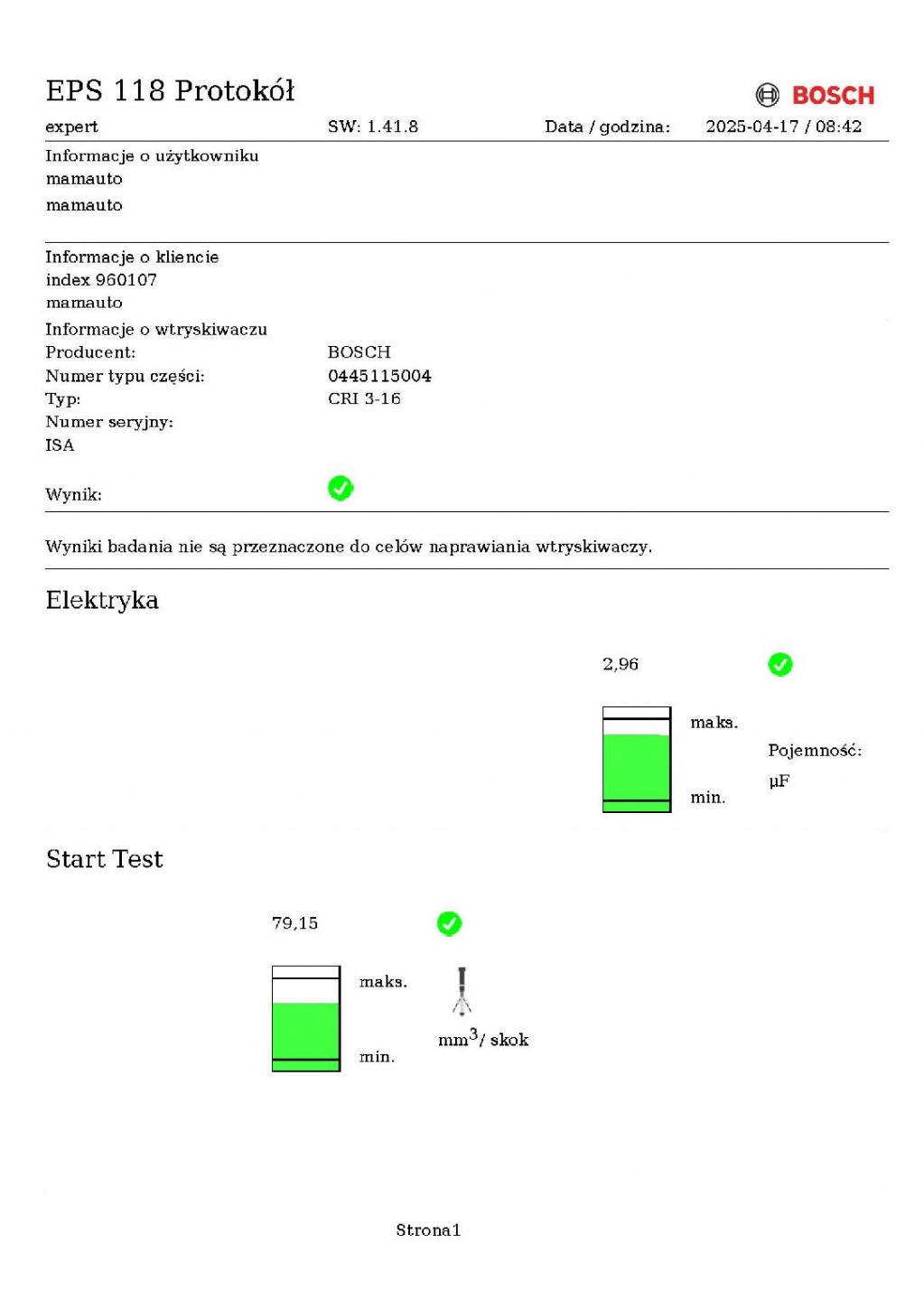Ruiskutussuutin Audi A6 C6 3.0 TDI 225 hv