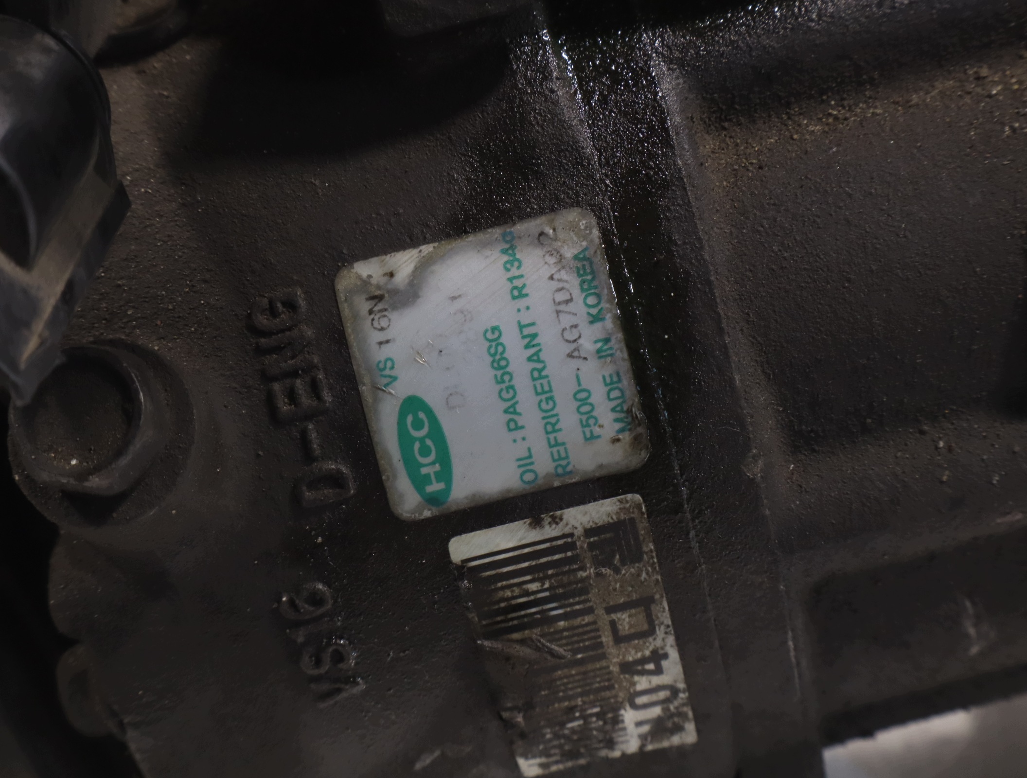 AC Compressor Kia Ceed I 2.0 CRDi F500-AG7DA image 7