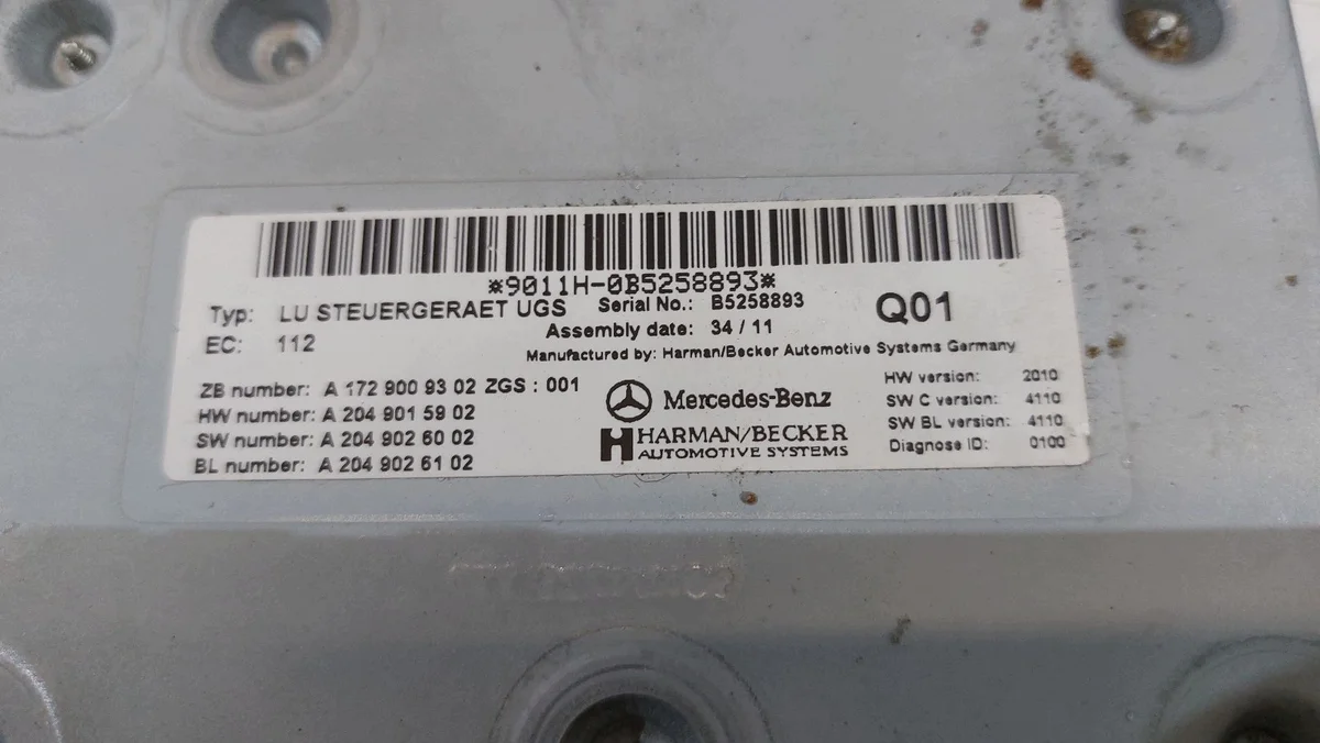 Ohjain GSM Mercedes SLK W172 R172 A1729009302