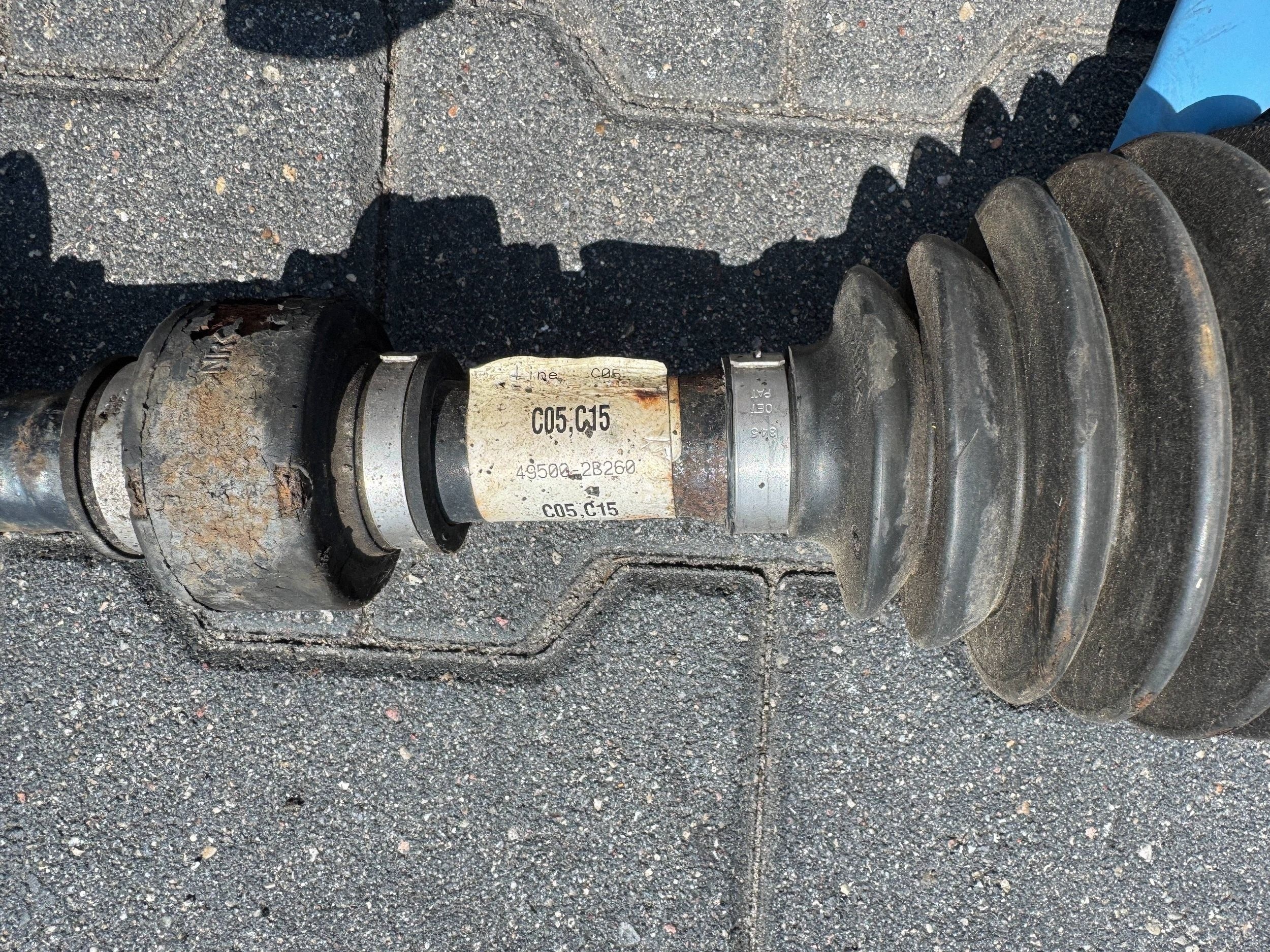 Left CV Axle 2.2 CRDi Hyundai Kia Manual