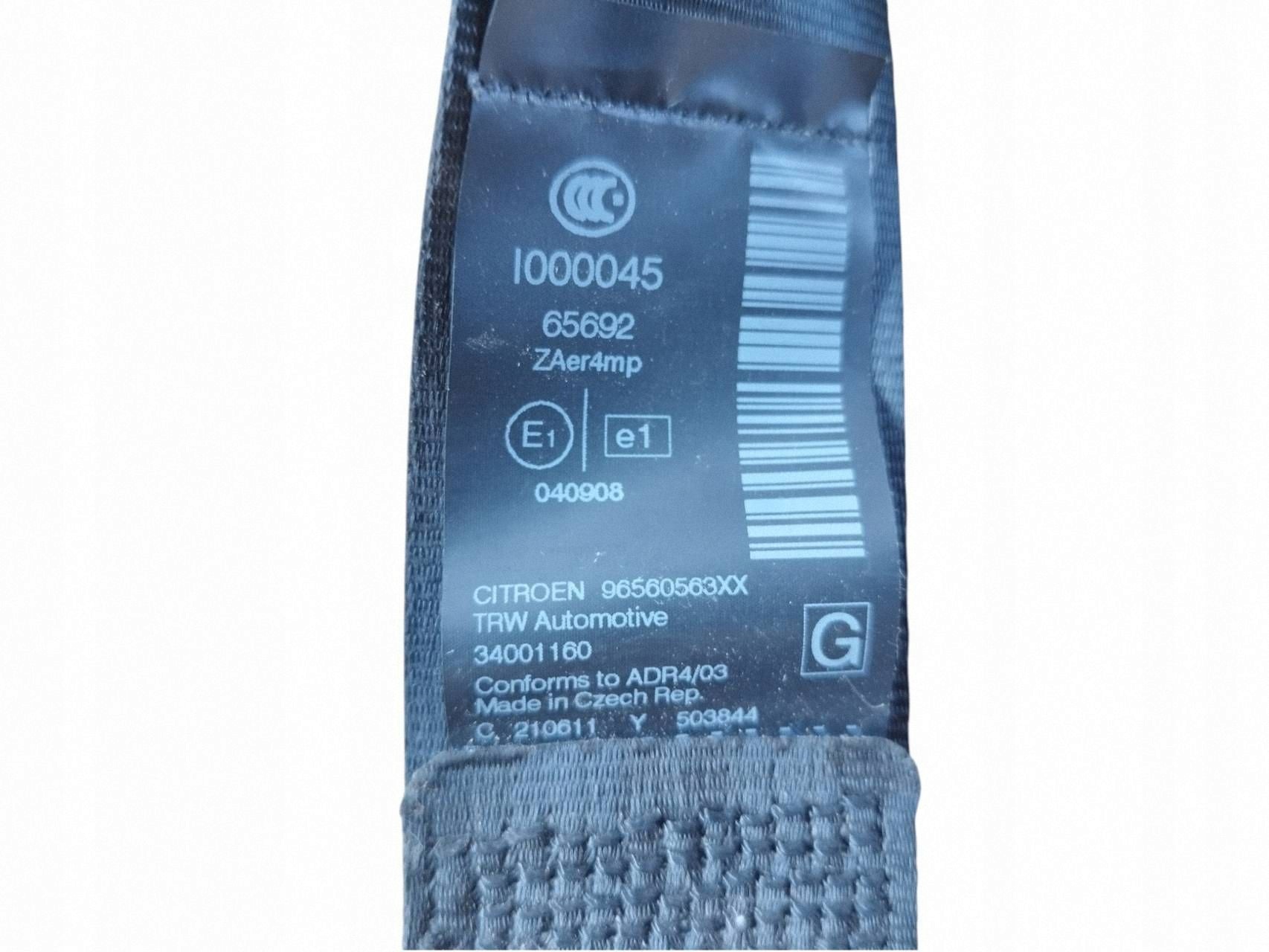 Cinto de Segurança Dianteiro Esquerdo Citroen C5 III X7 image 3
