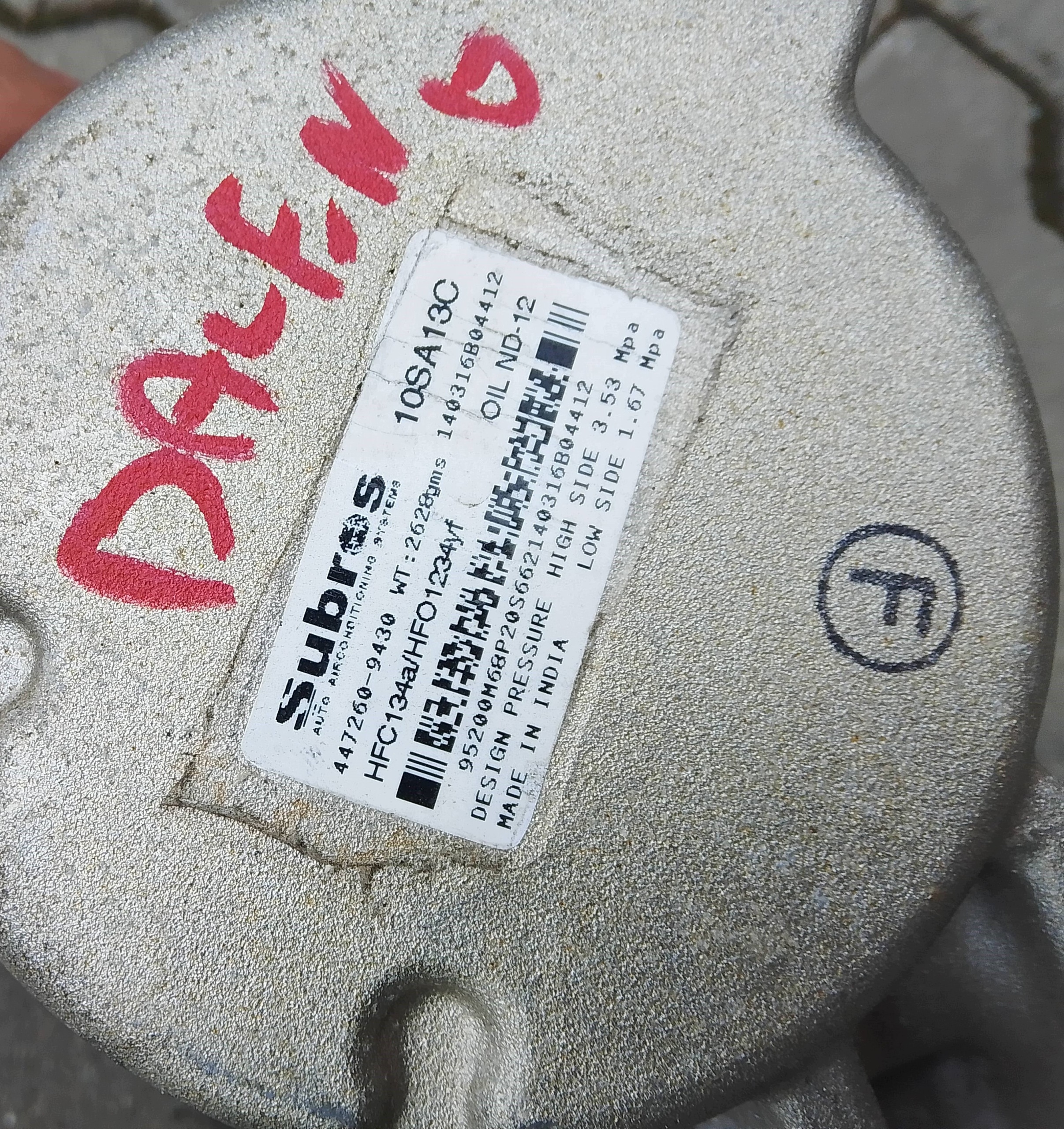 Suzuki Baleno 2017 1.0 AC Compressor 447260-9430
