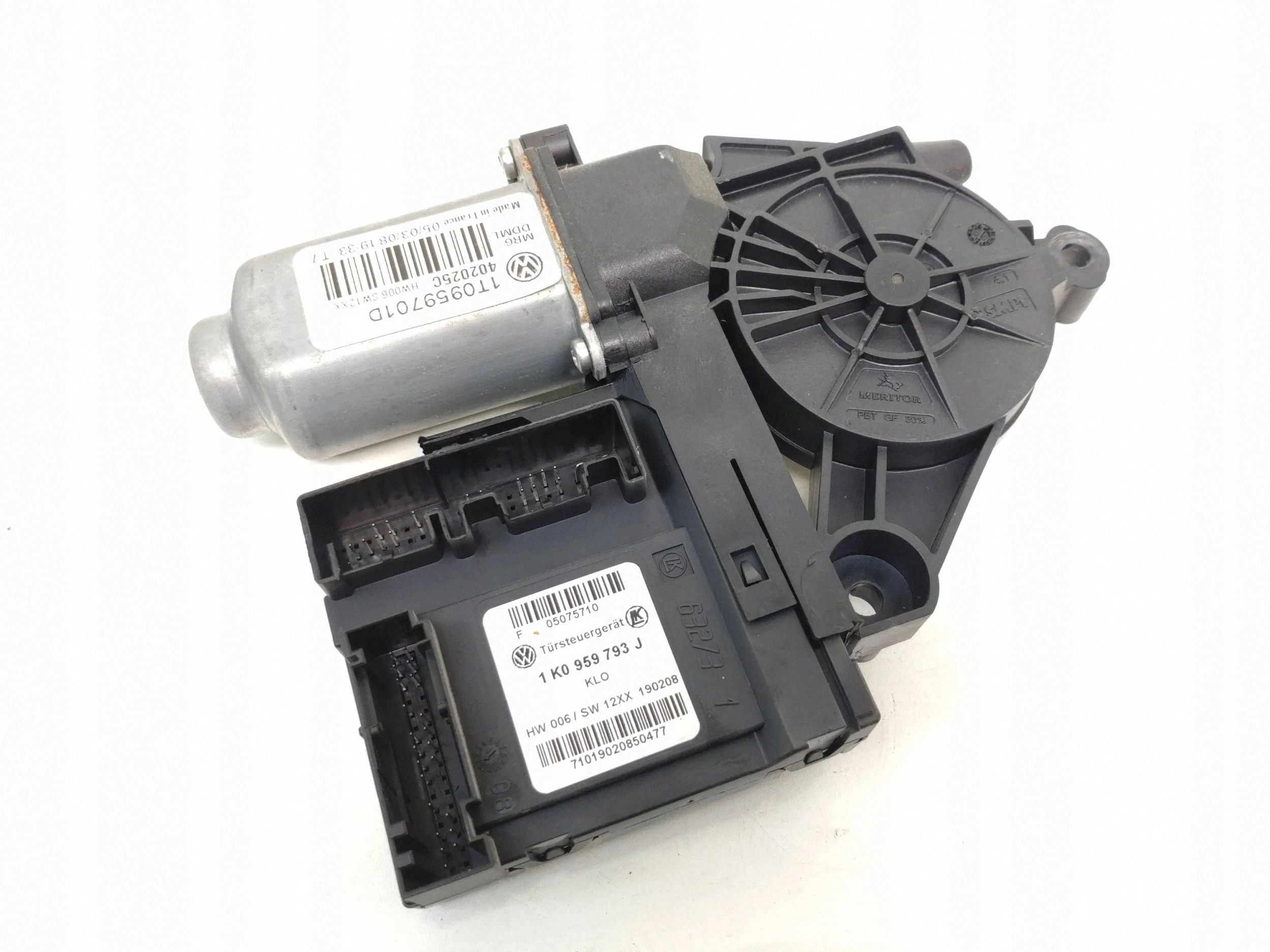 Skoda Octavia Mk2 Window Regulator Motor Front 1K0959793J image 2