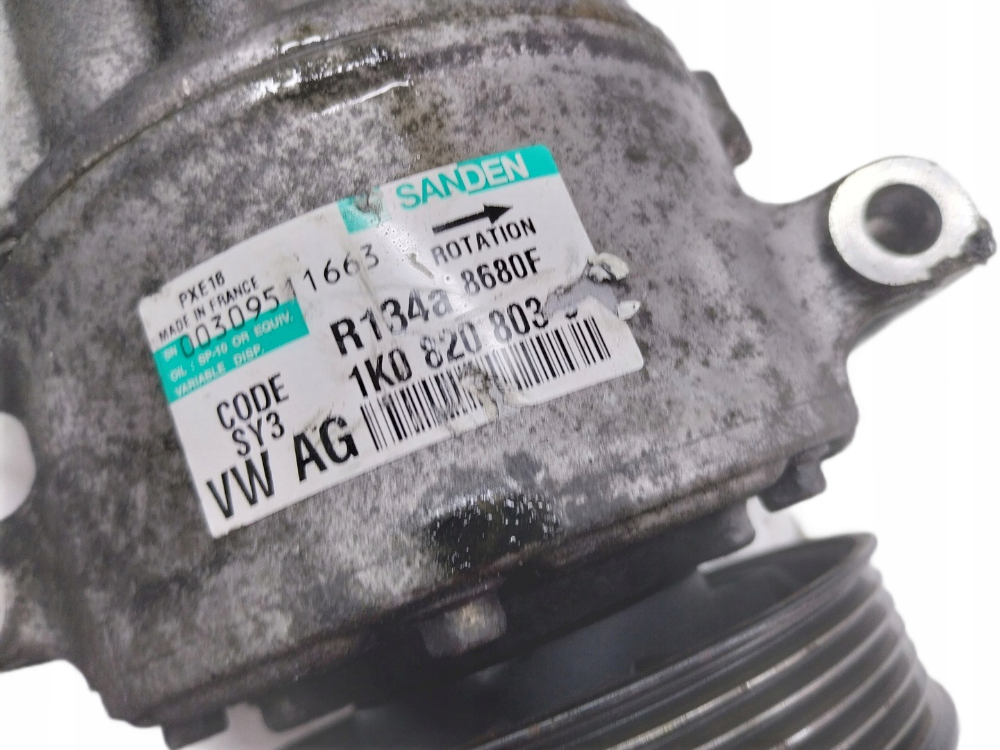 AC Compressor SEAT Altea 1.9 TDI 1K0820803 image 3