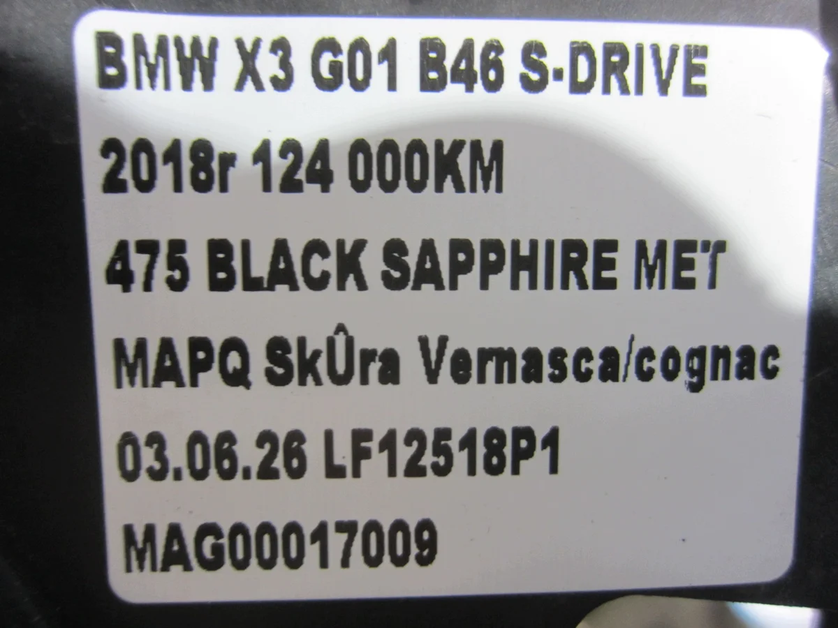 BMW X3 G01 X4 G02 Cache Pare-chocs 51767397491 image 8