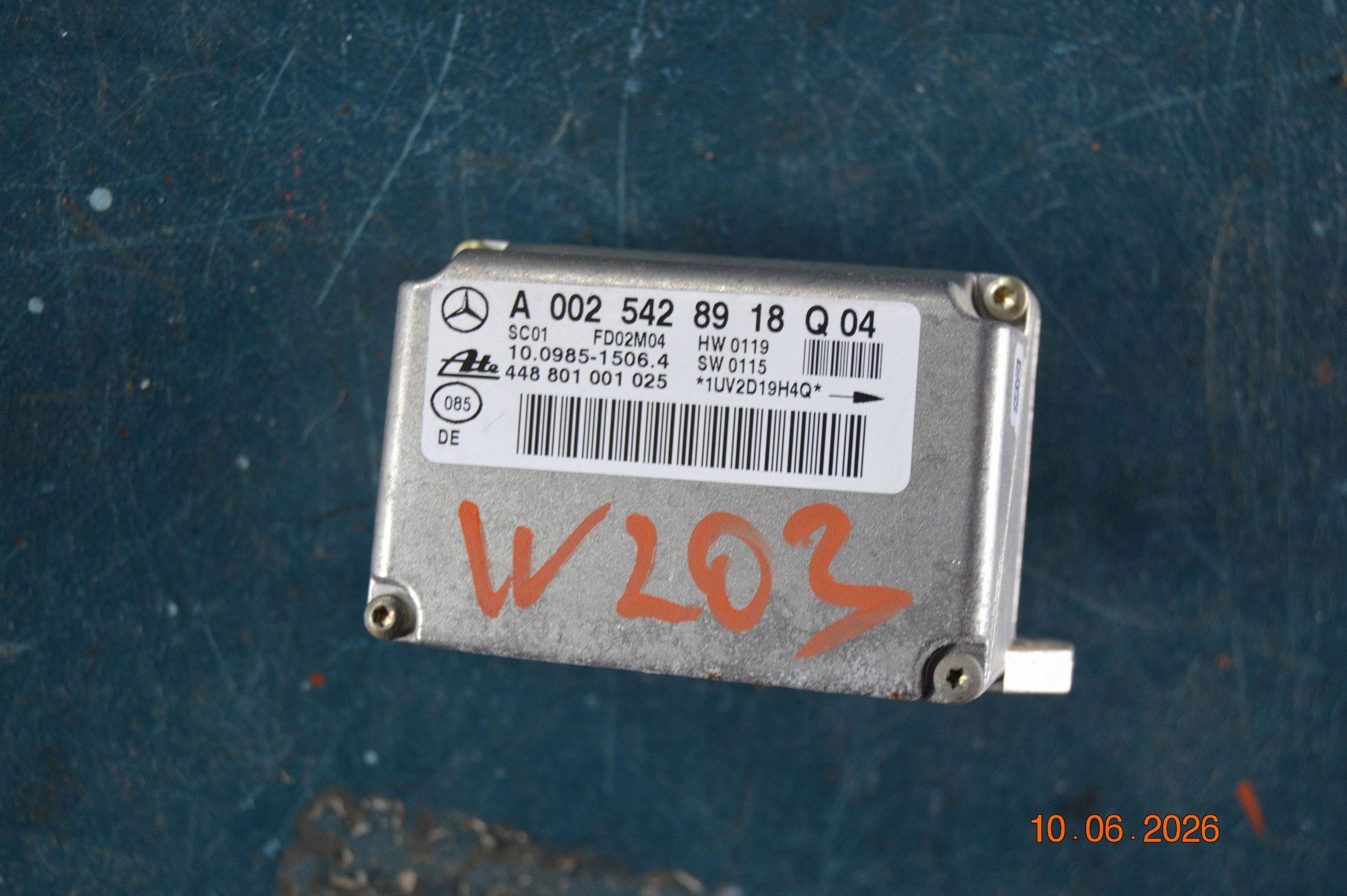 Capteur d'accélération ESP Mercedes ML W163 A0025428918Q04 image 2
