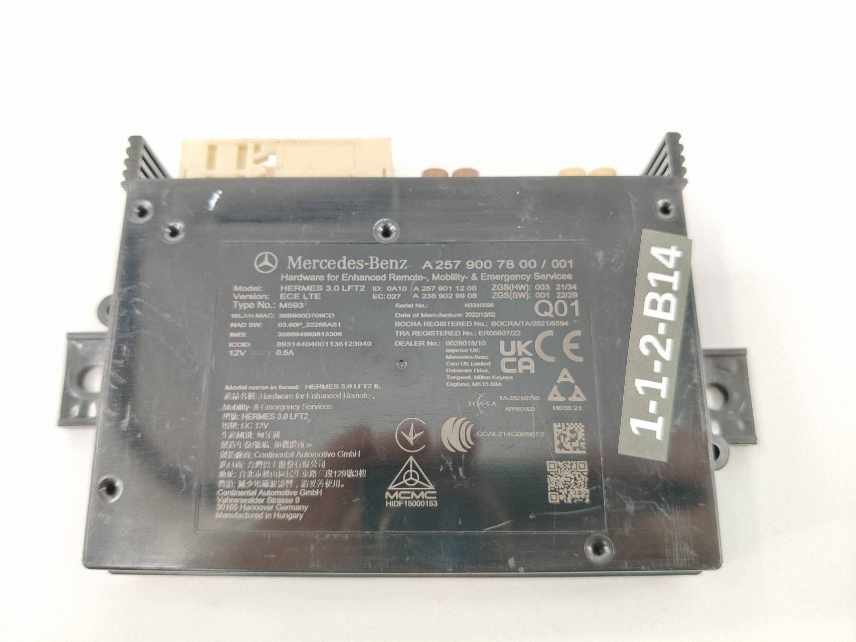 Module SOS Mercedes EQA A2579007800 image 4
