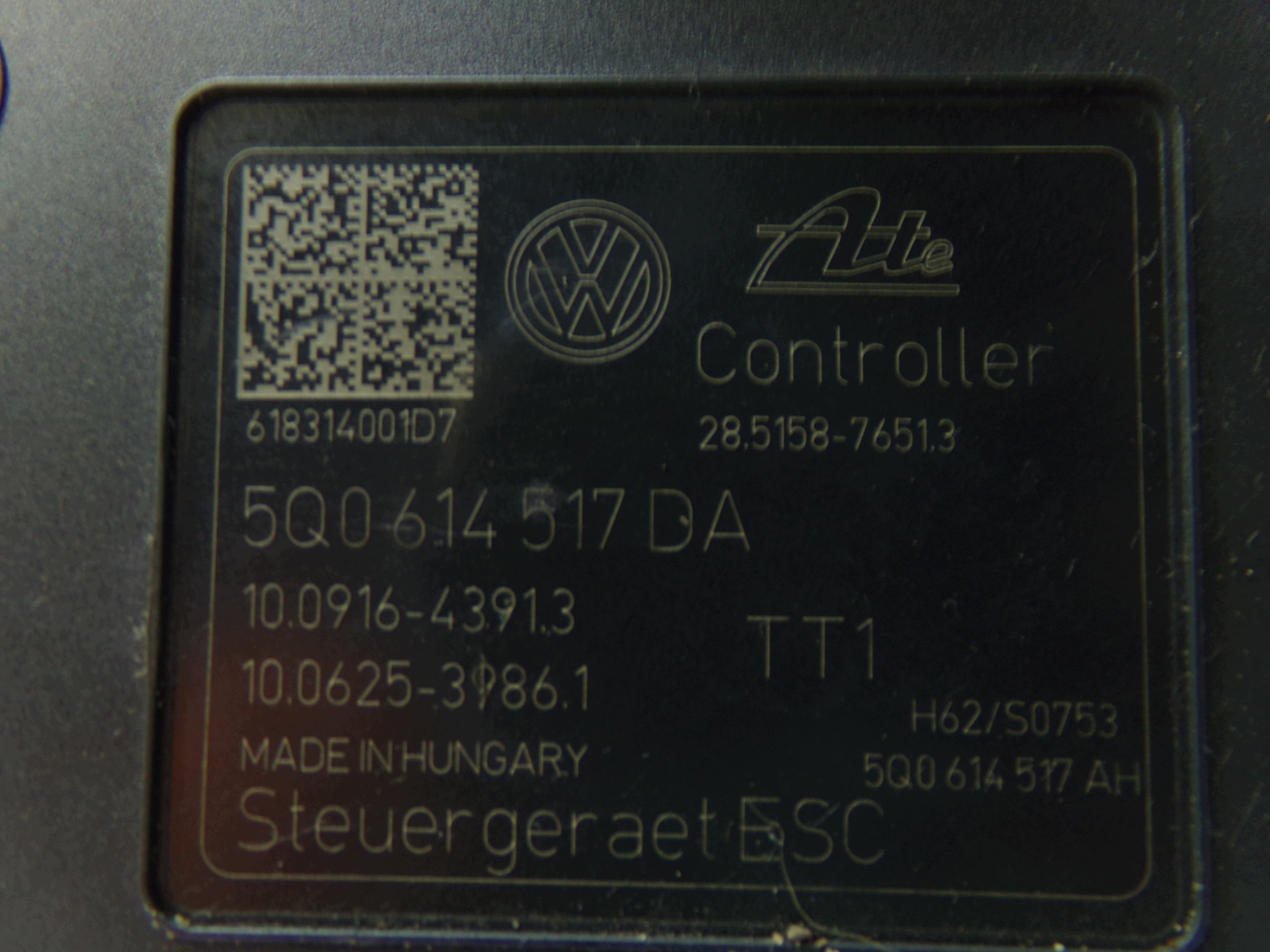 Pompe ABS ESP VW Passat B8 Golf VII 5Q0614517DA image 4
