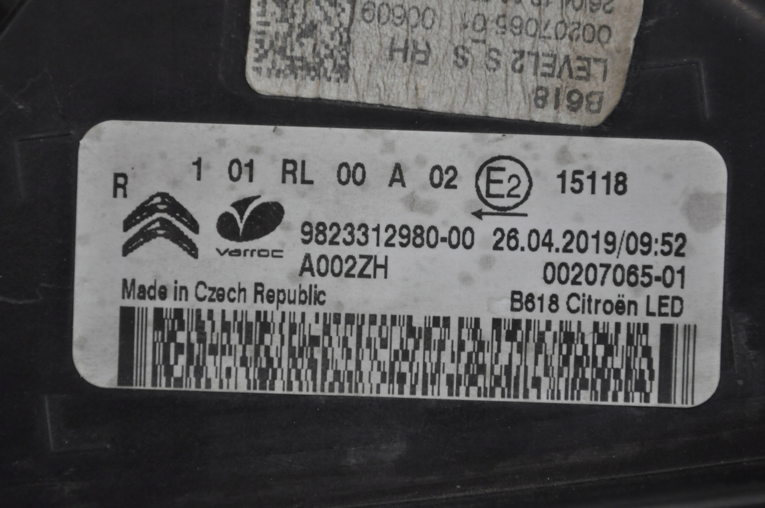 Citroën C3 III LED DRL höger 9823312980-00 image 7