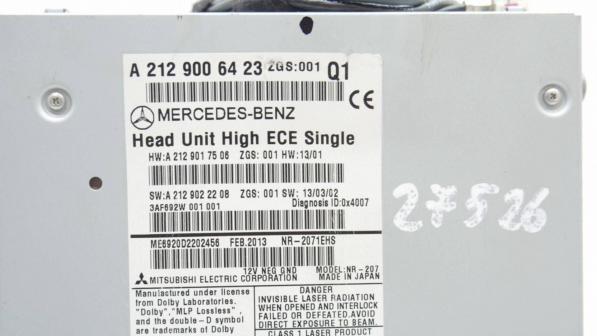 Radio Navi Mercedes E W212 Lift A2129006423 OEM WAH45525 image 5