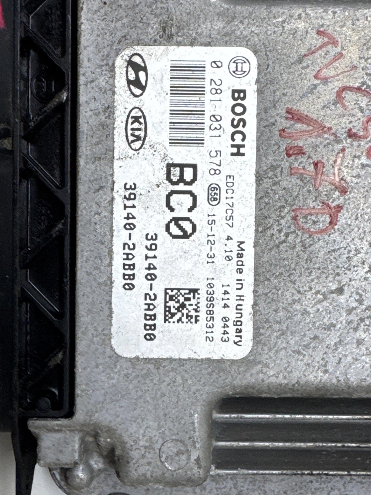 Steuergerät Motor Hyundai Tucson TL 1.7 CRDi 0281031578 image 3