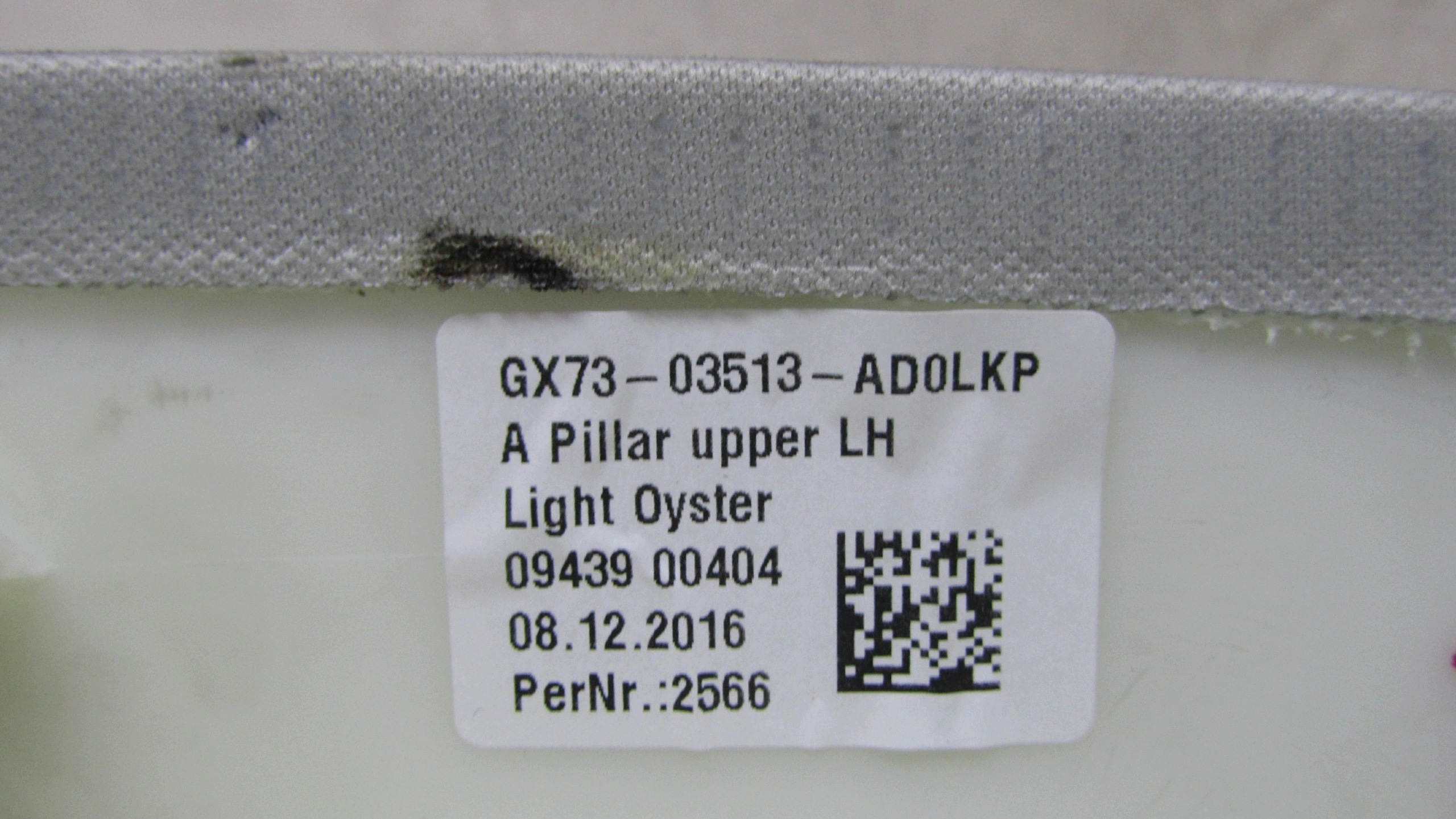 Left Pillar Trim Jaguar XE X760 GX73-03513-AD 17-24
