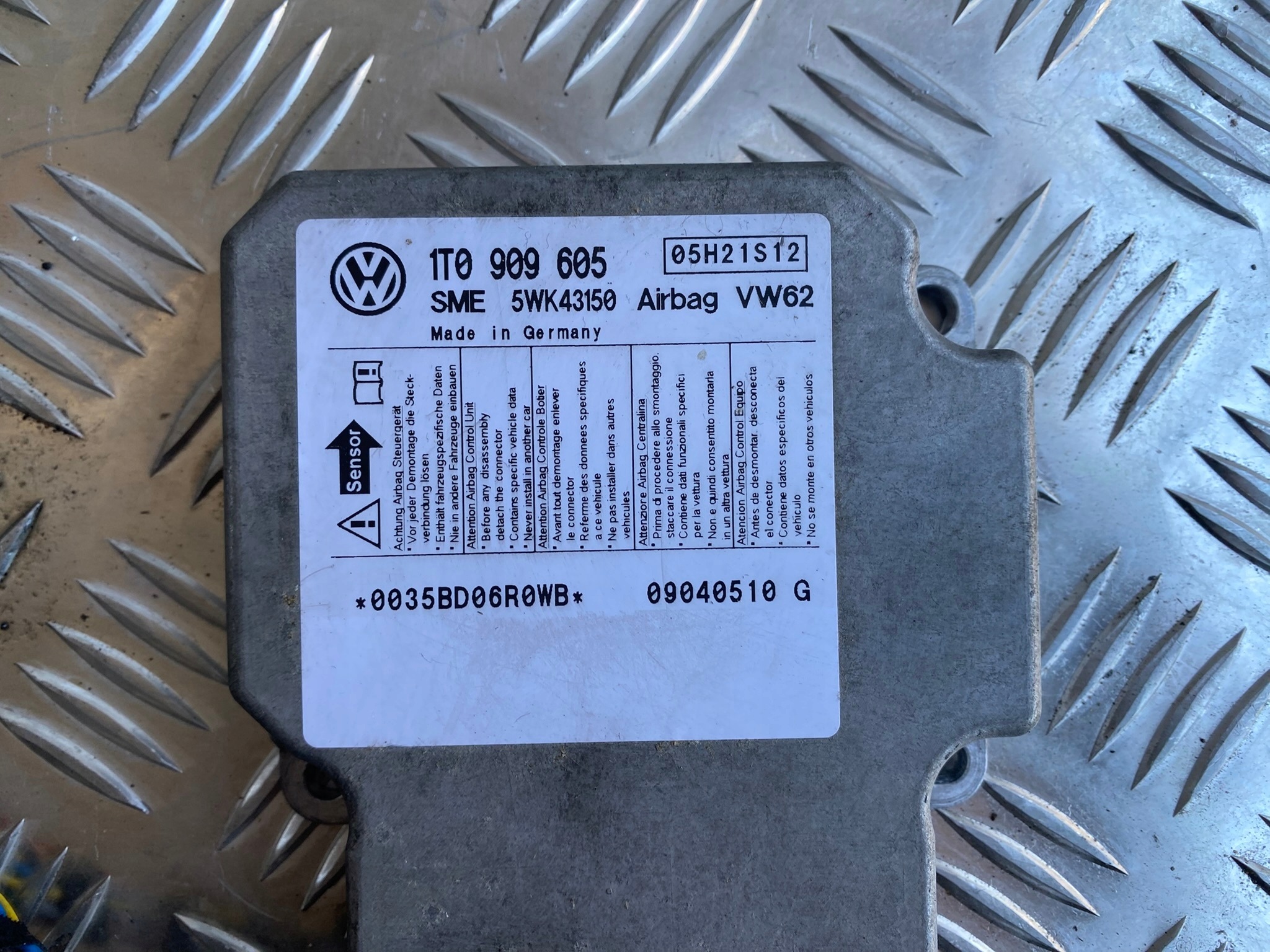 Módulo Airbag John Deere 1T0909605 Usado 2005 image 4