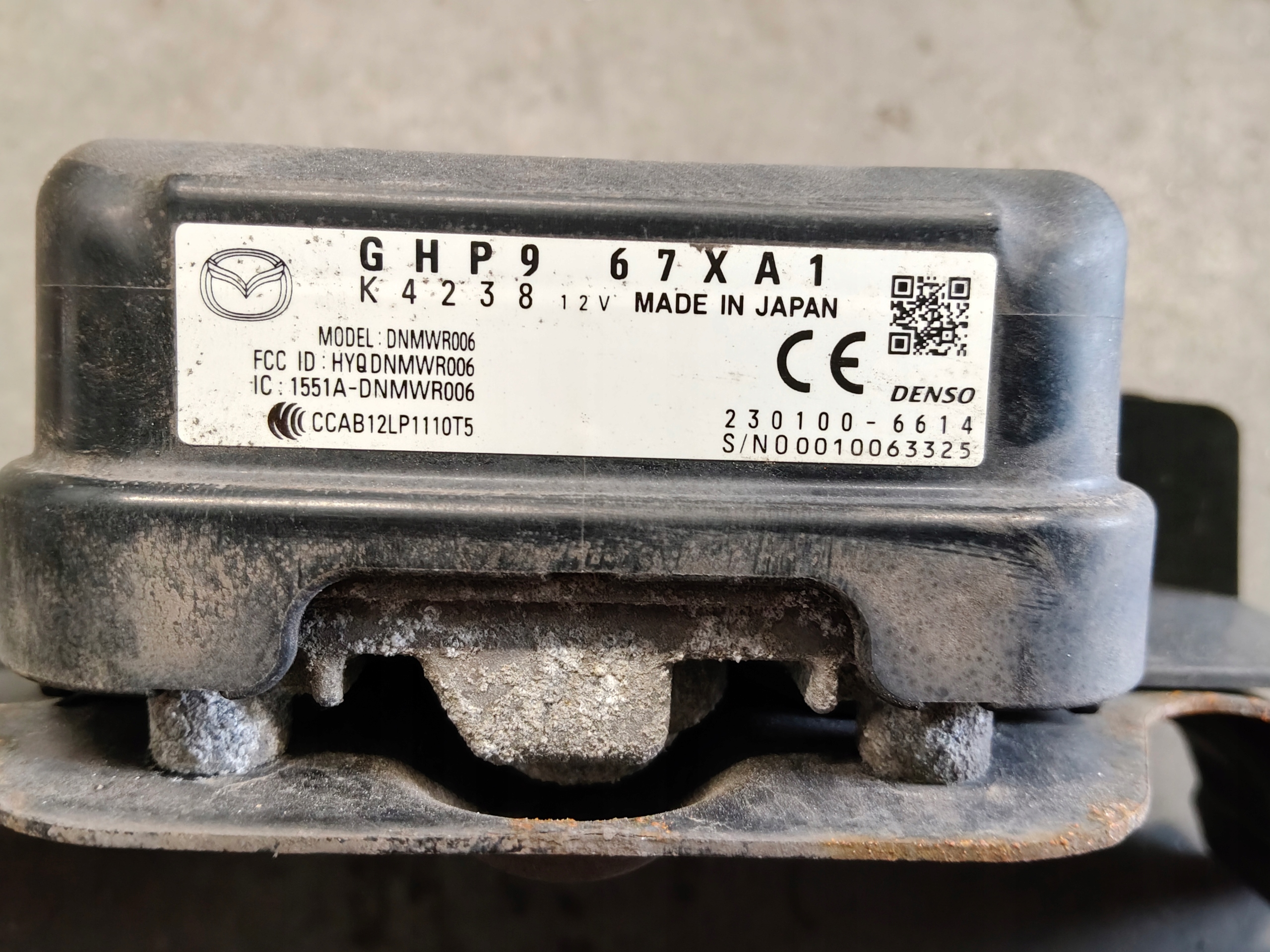MAZDA 6 GJ Abstandssensor vorne GHP967XA1