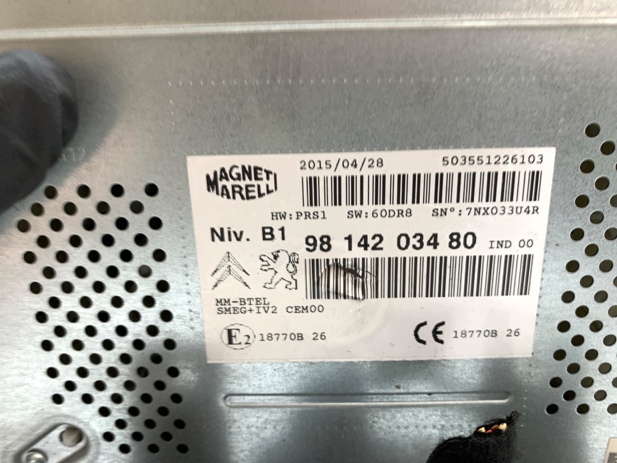 Radio Display Citroen Berlingo II 9814203480 image 4