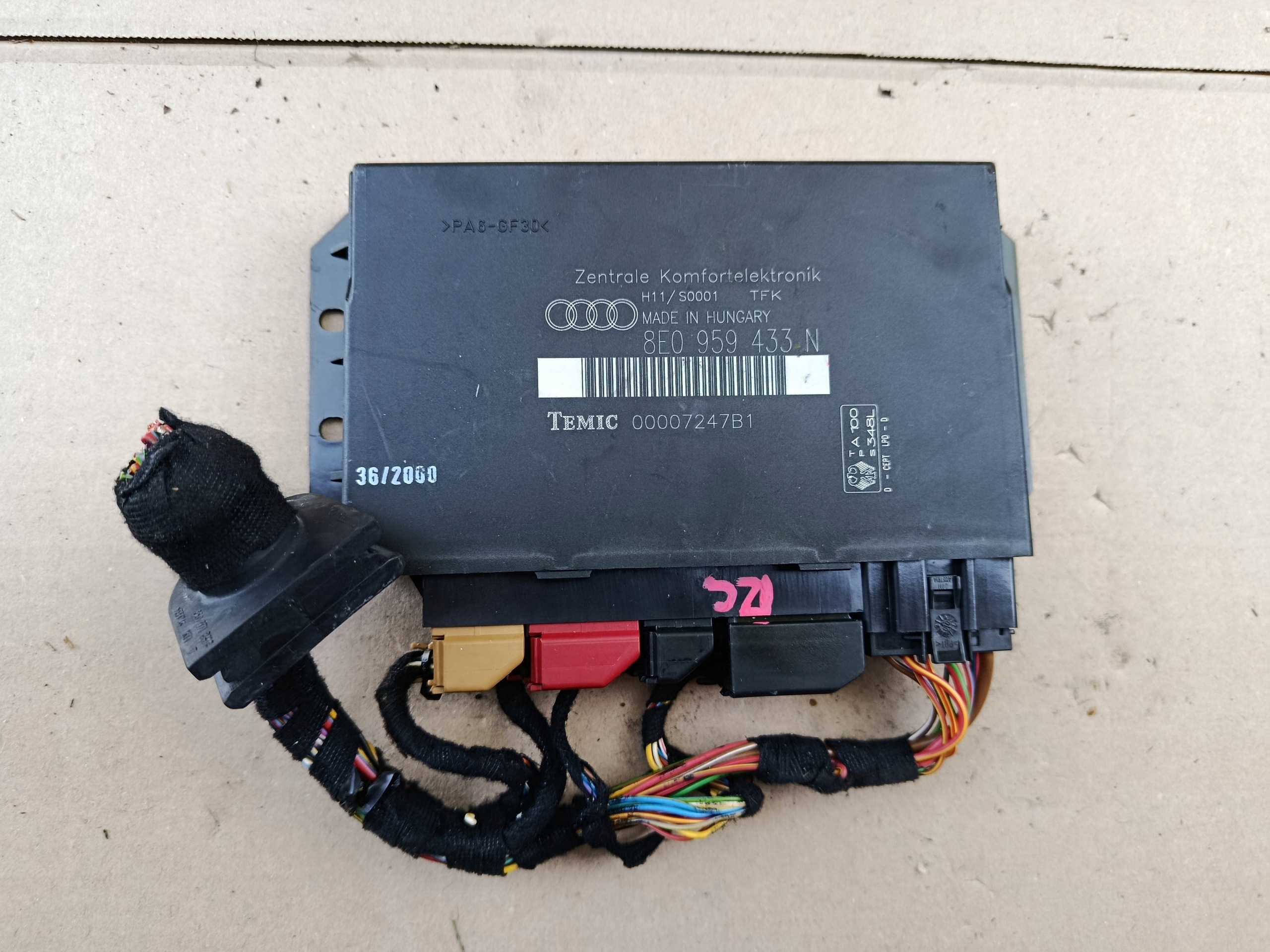 Module confort Audi A4 B7 8E0959433N image 2