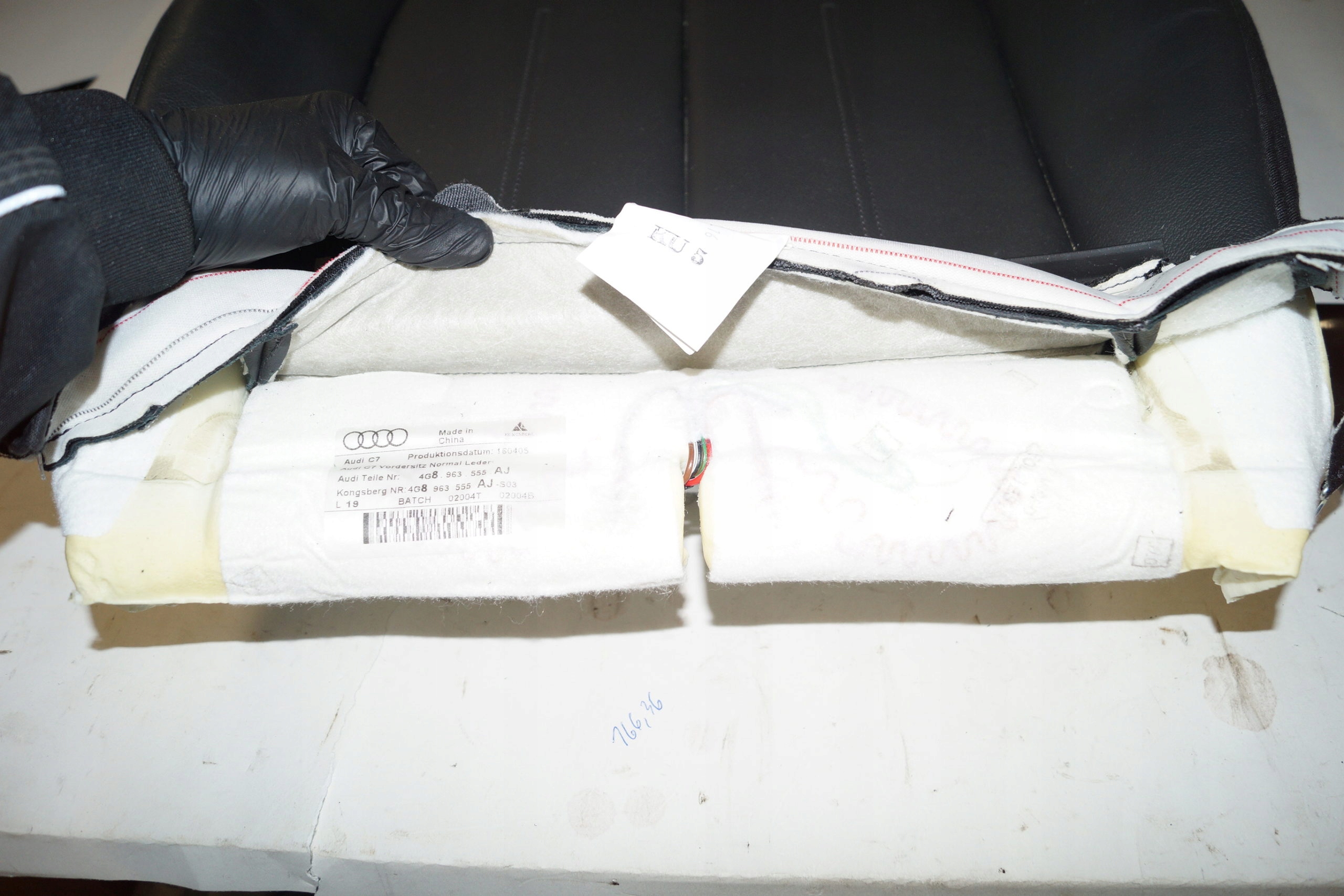 Audi A7 Sitz links vorne Fahrer Leder OEM 4G8881361F image 4