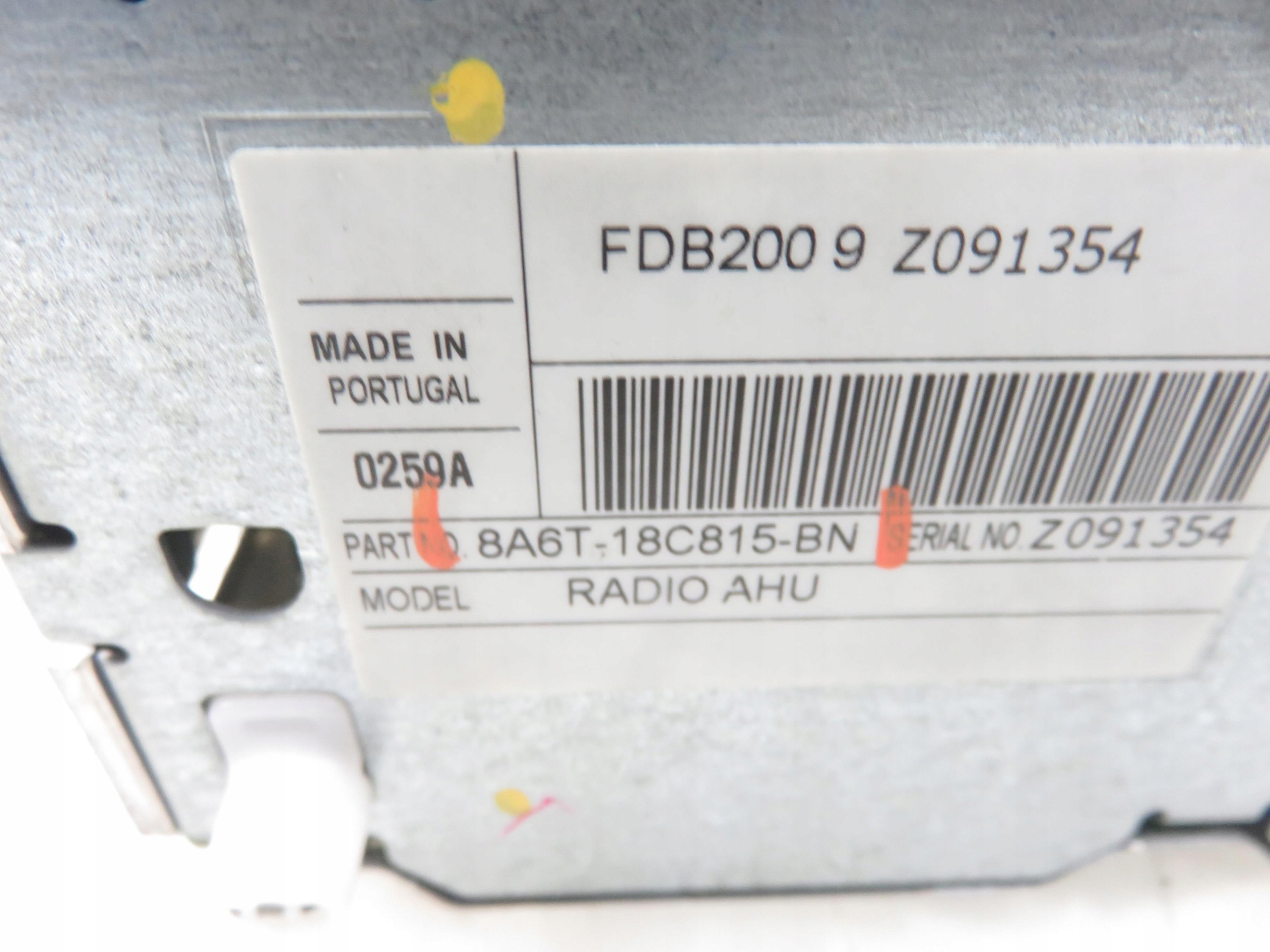 Rádio Ford Fiesta MK6 VI 8A6T18C815BN image 6