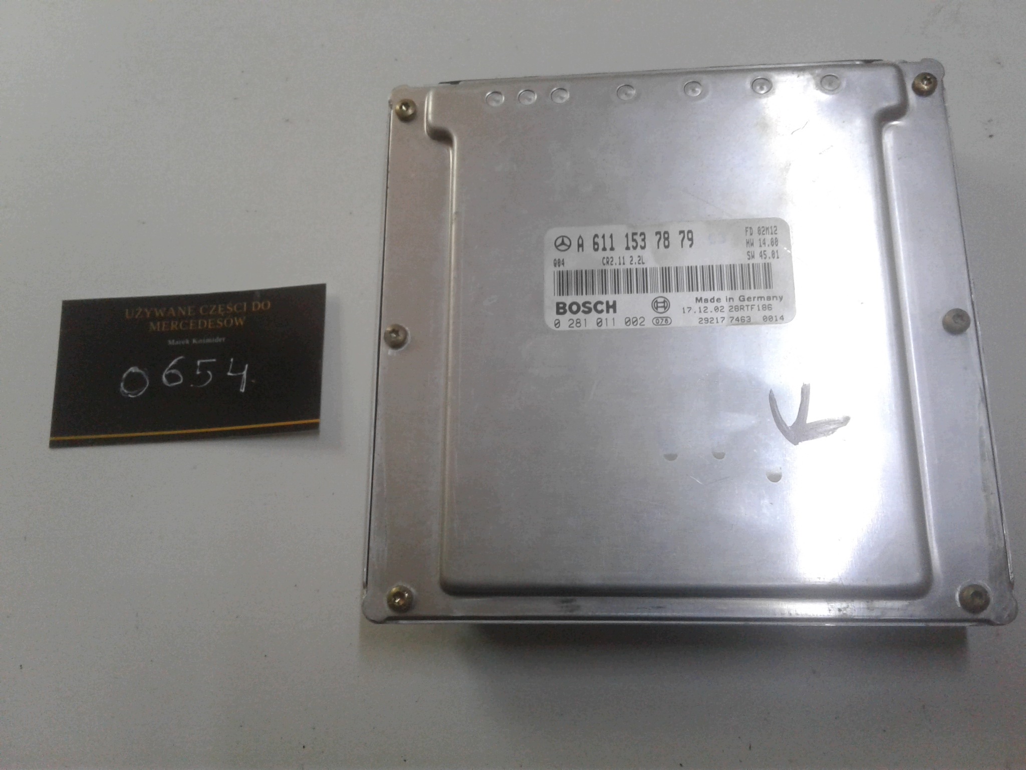 Engine Control Unit W203 OEM 6111537879 Used