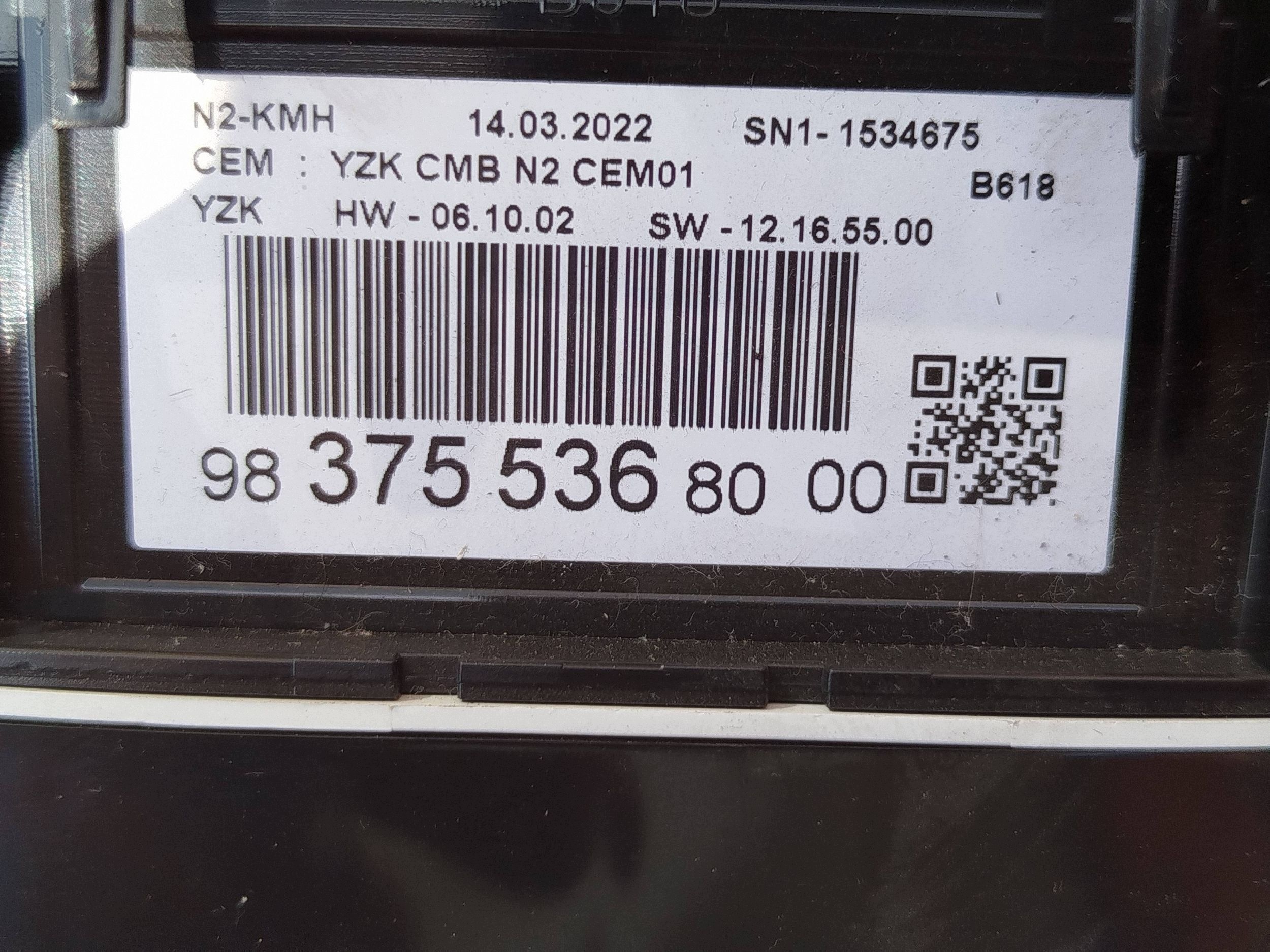 983755368000 Counter Citroen C3 front
