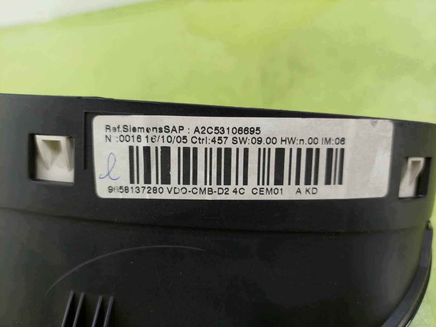 Peugeot counter 407 2004-2011 1,6 HDI 9658137280 A2C53106695