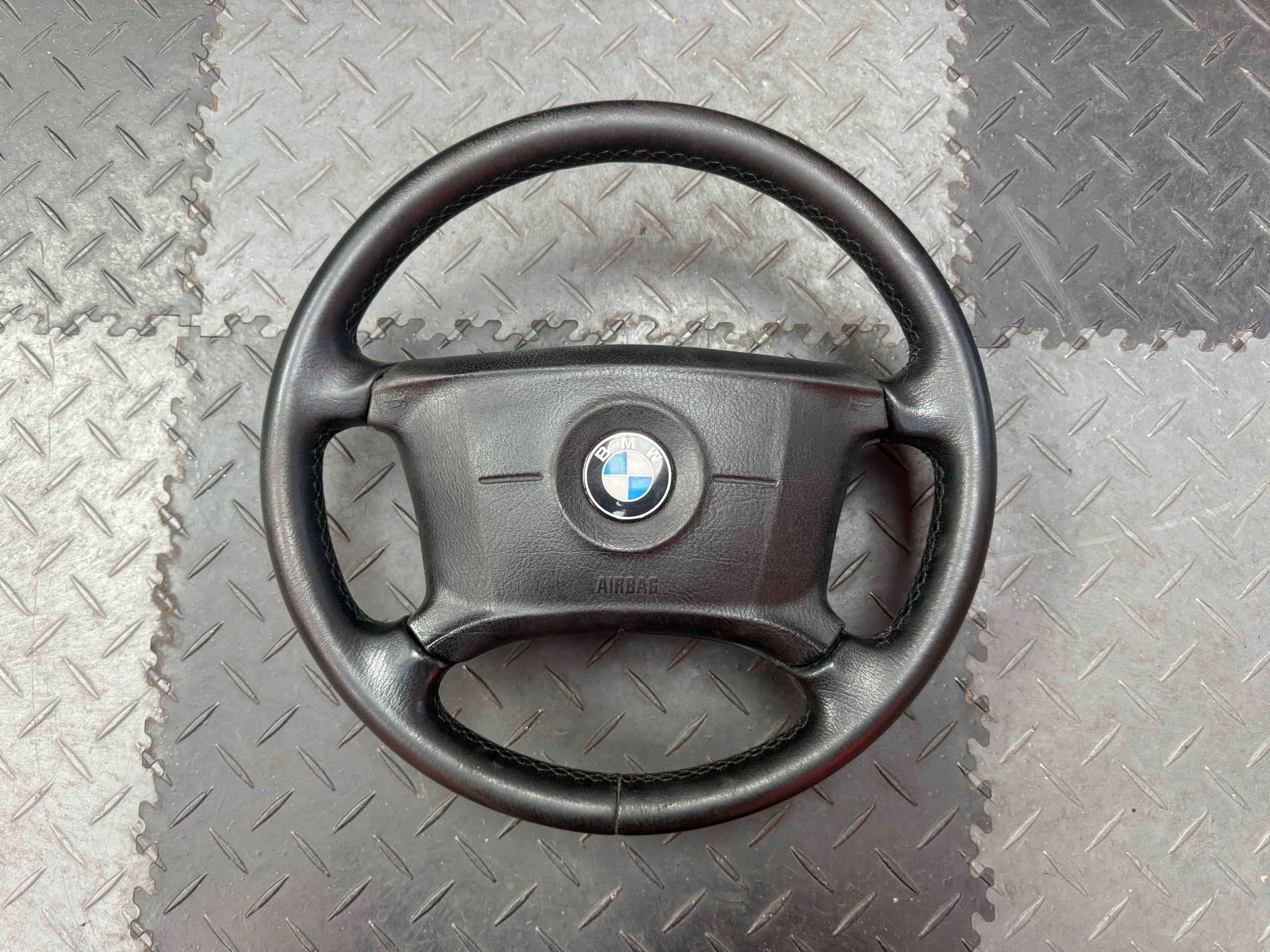 Multi-functional leather steering wheel BMW 3 E46 6756079 67920610 image 2