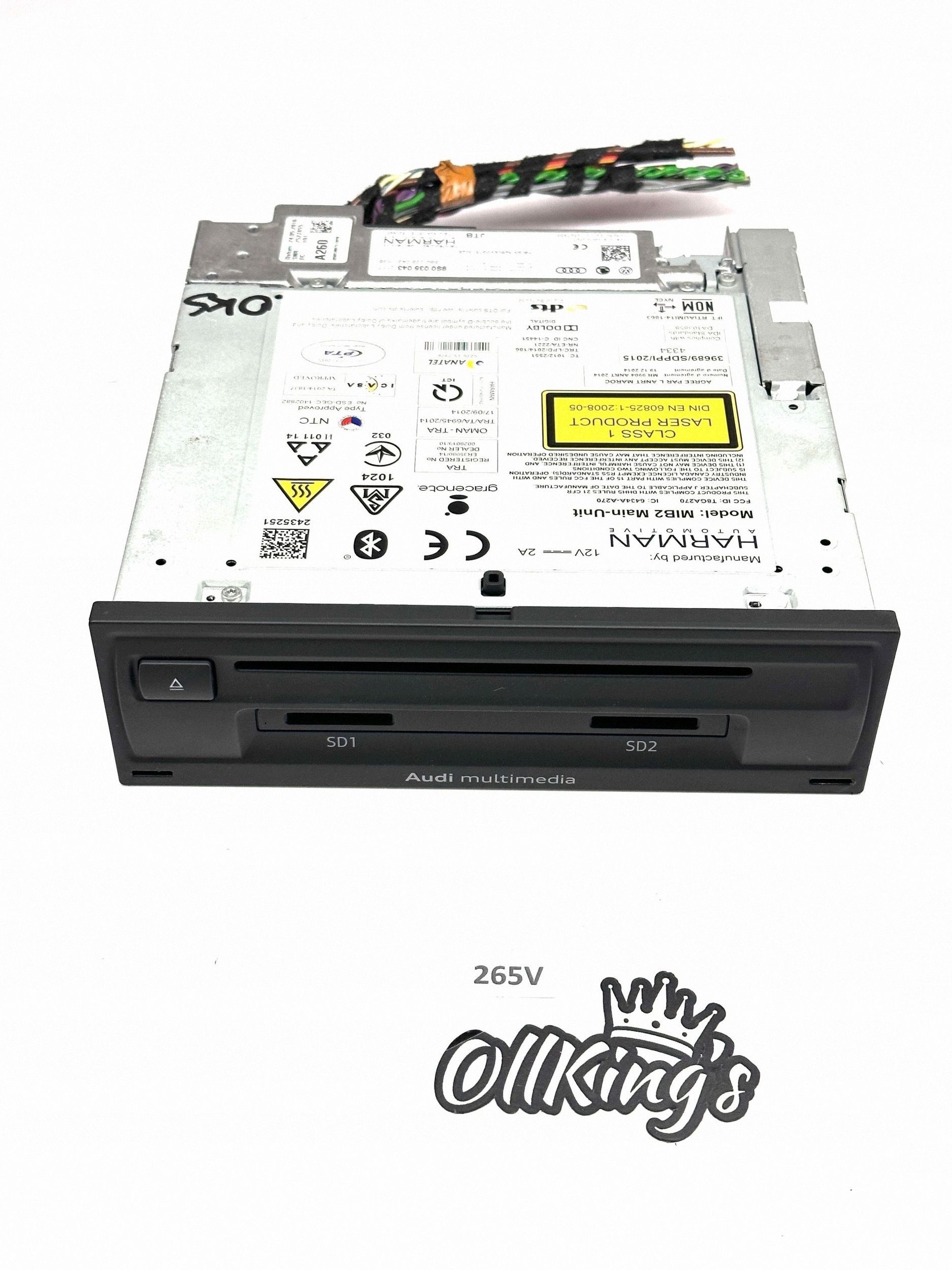 Central Multimedia Audi TT TTS RS Mk3 8S 8S0035043 image 2
