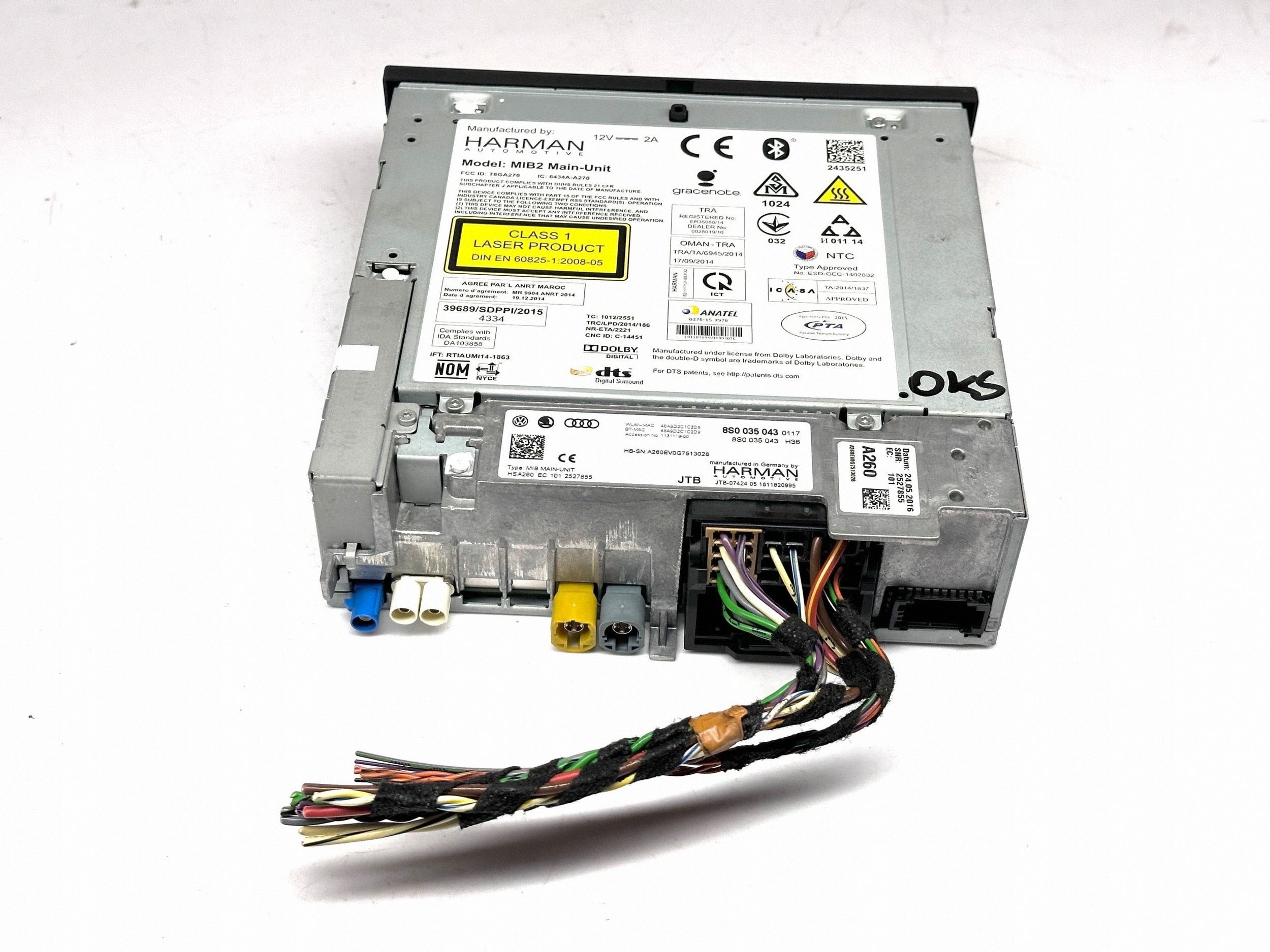 Central Multimedia Audi TT TTS RS Mk3 8S 8S0035043 image 4