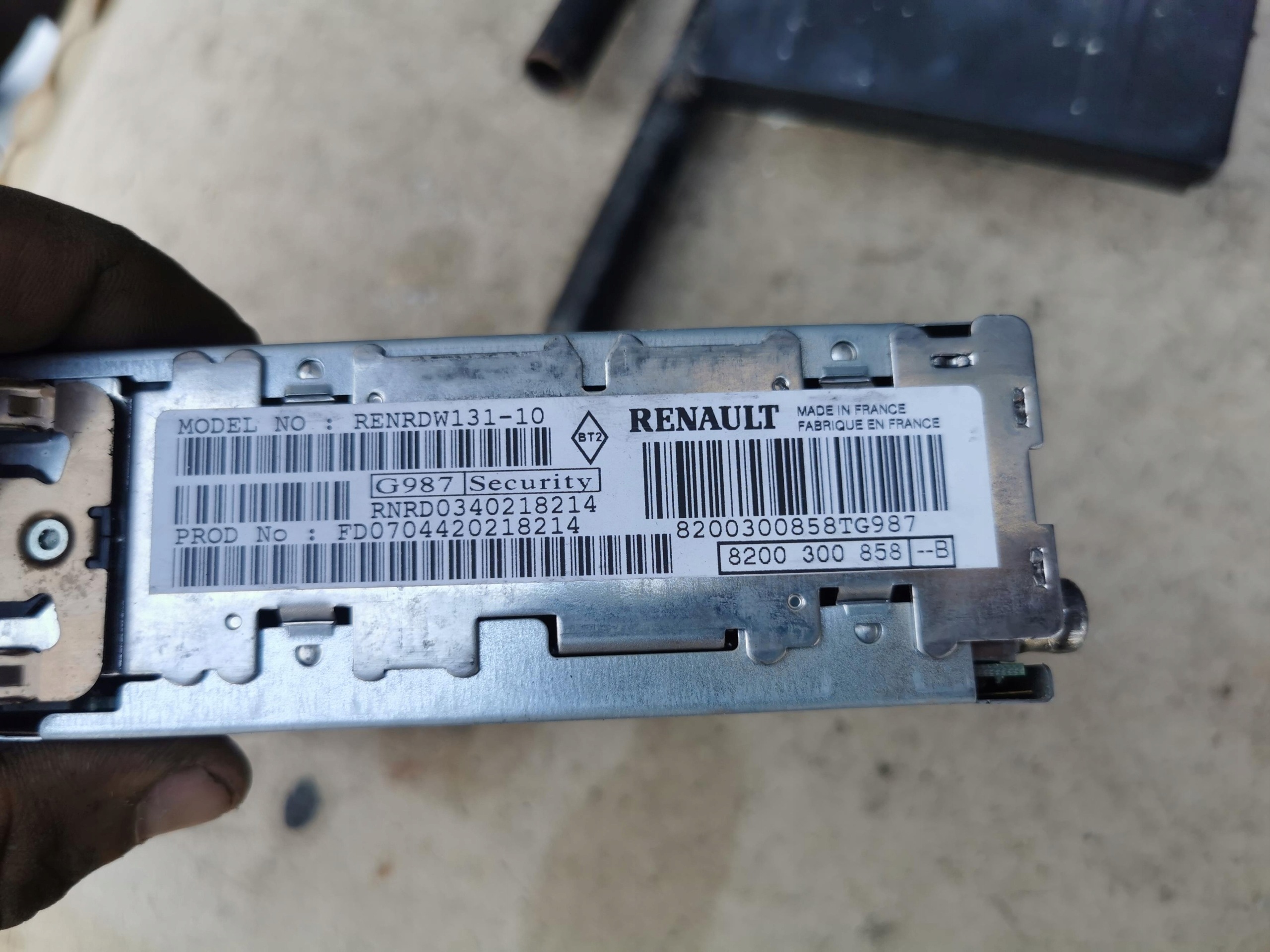Rádio CD Renault Scenic II 2003-2006 OEM 8200300858B image 3