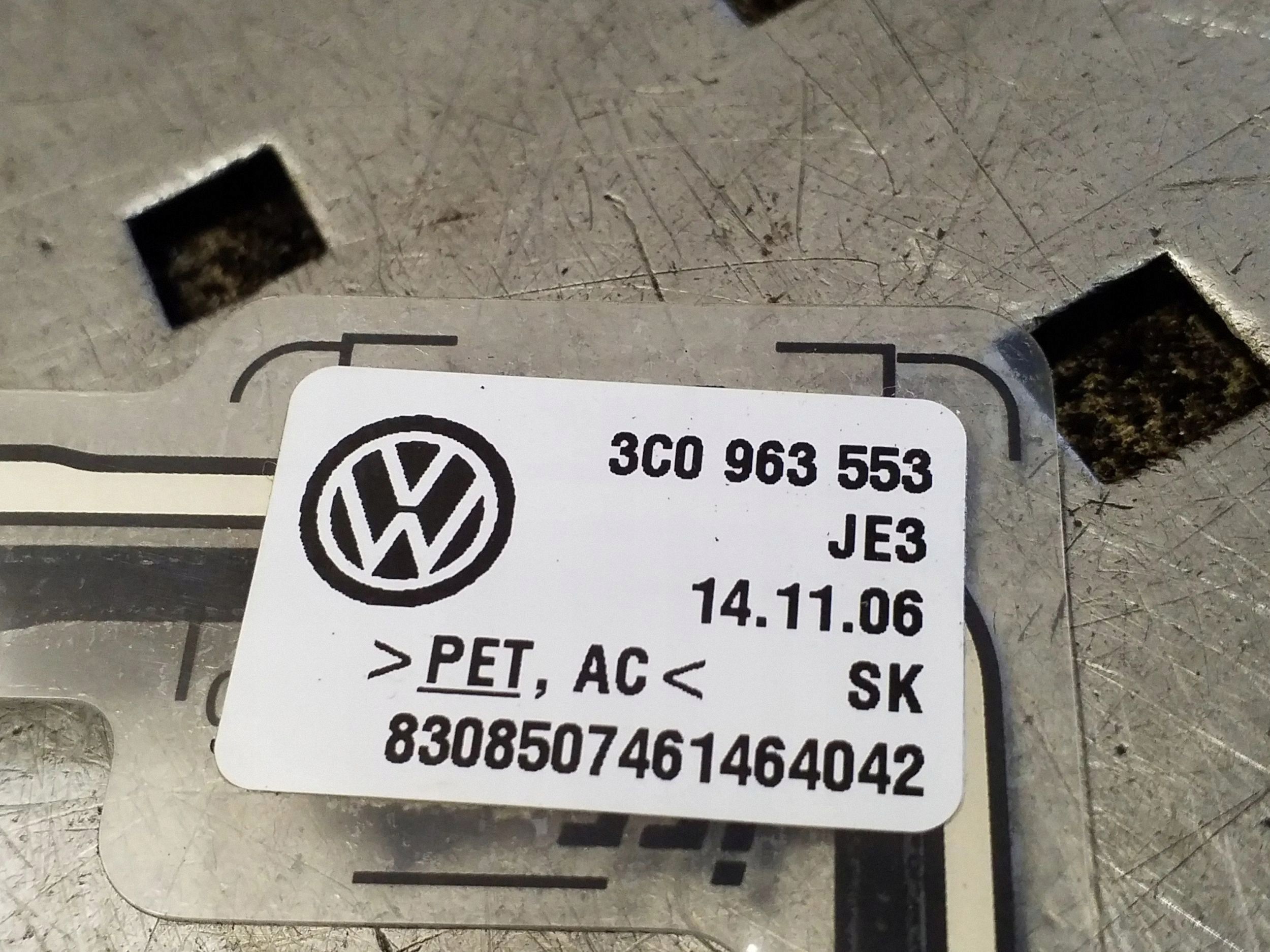 Sensor de Ocupação do Banco VW Passat B6 2007 OEM 3C0963553