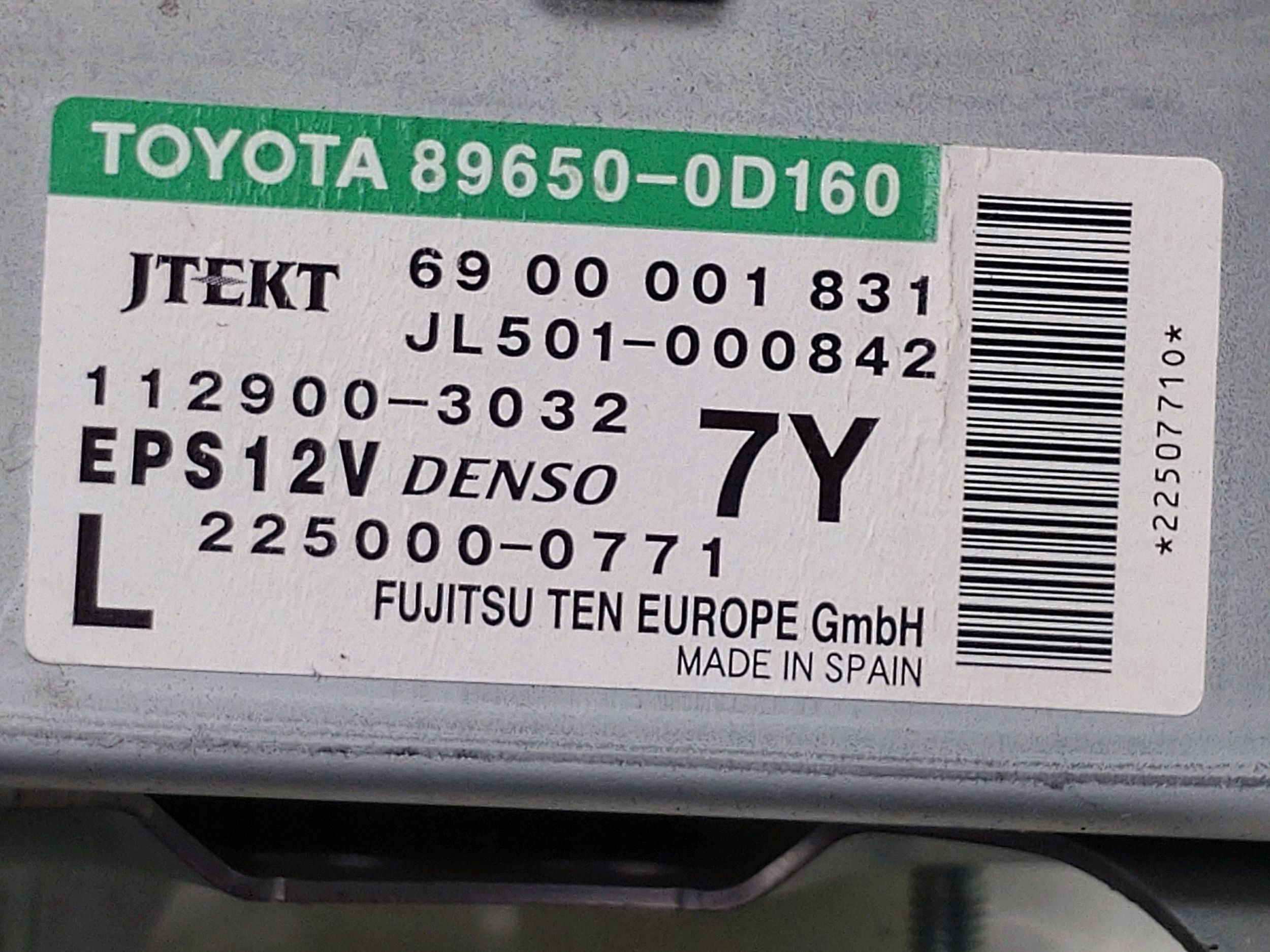 Toyota OE 89650-0D160 Stuurhulpcontroller image 5