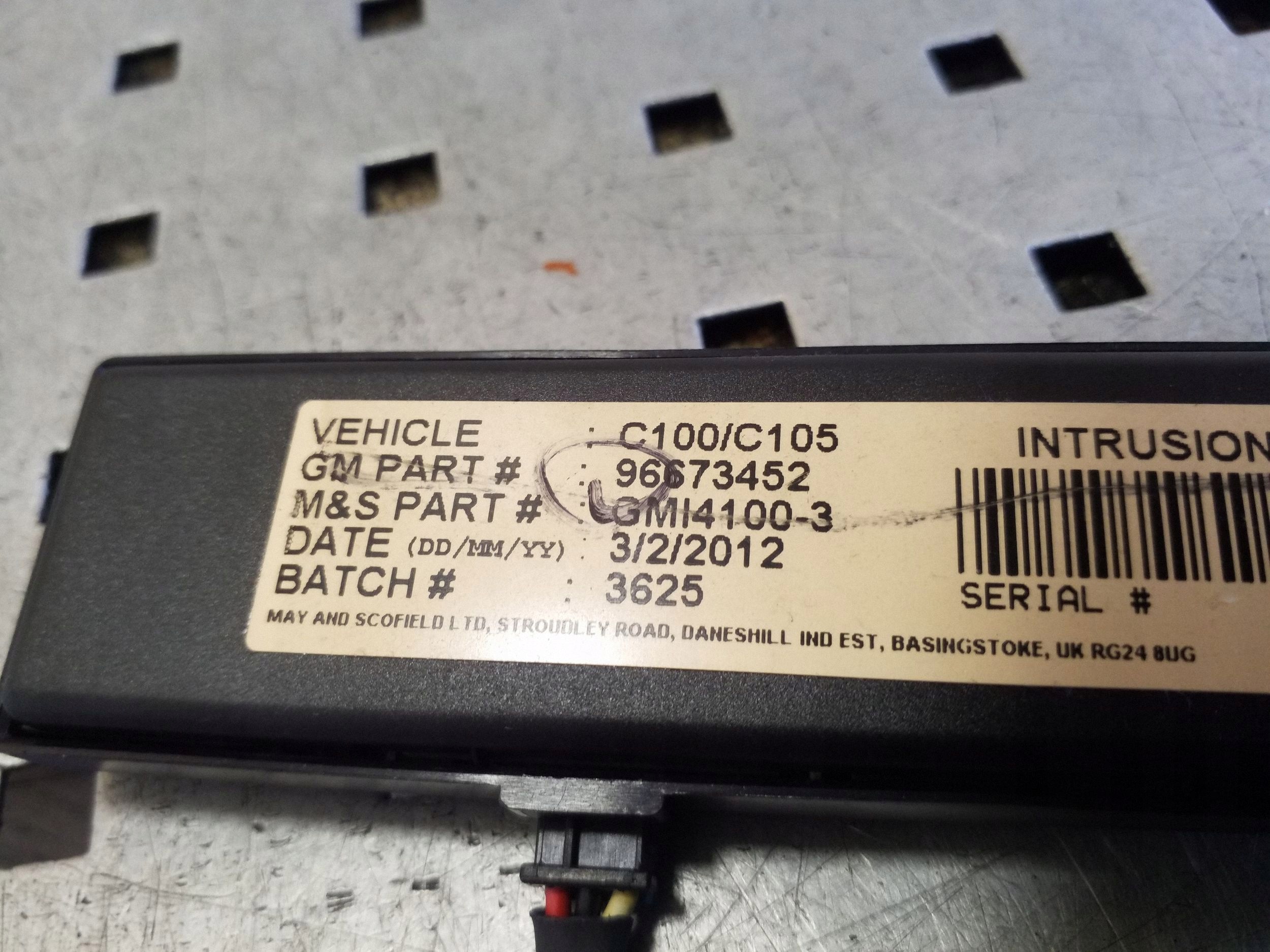 Sensor Ultrassônico Chevrolet Captiva 2008 OEM 96673452