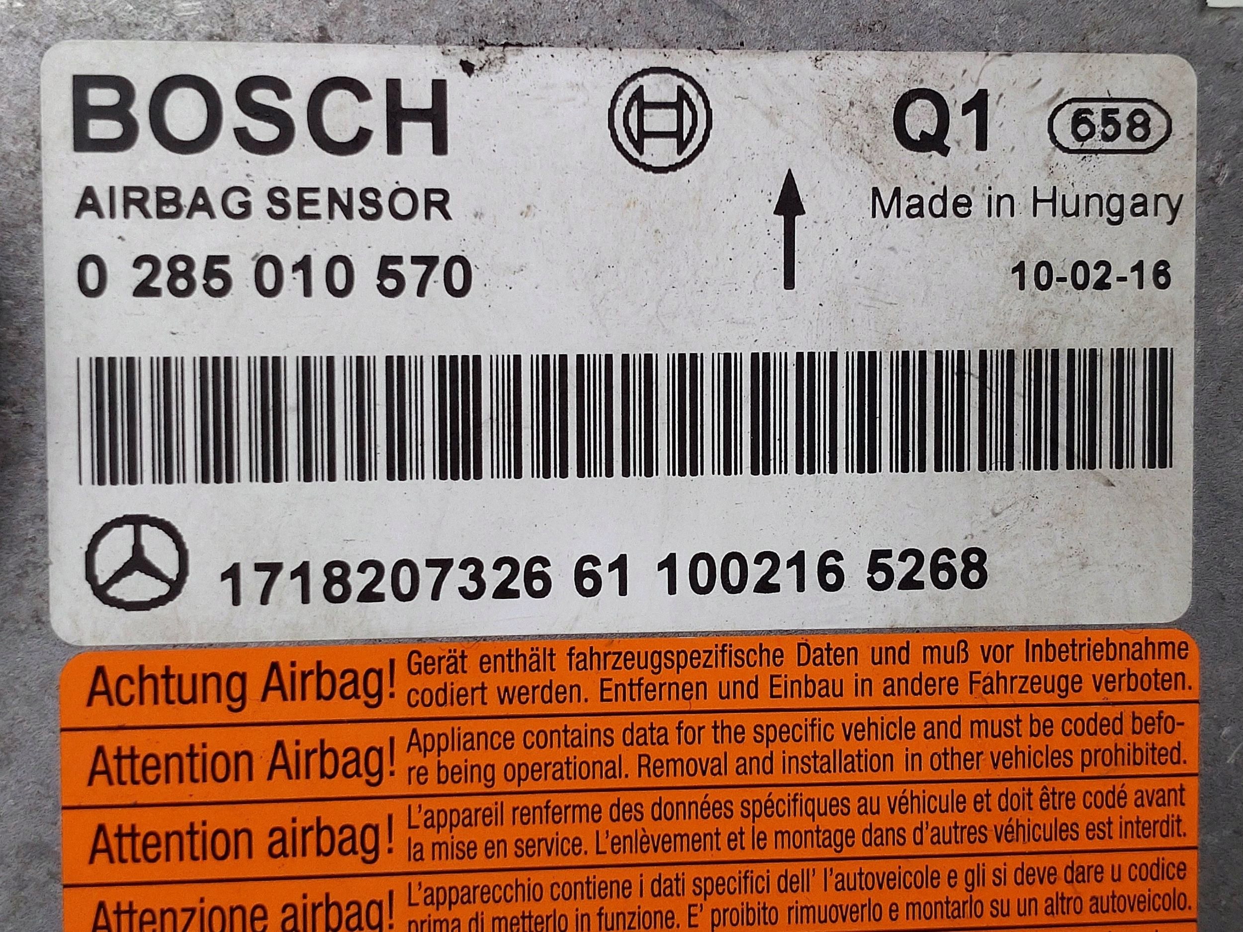 Sensor Airbag Mercedes SLK W171 OE 1718207326 image 5