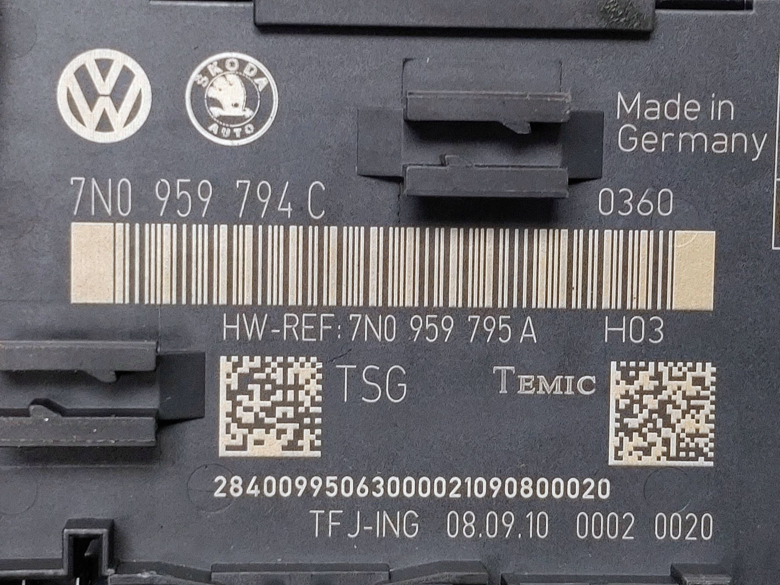 Module porte VW Sharan 7N0959794C image 4