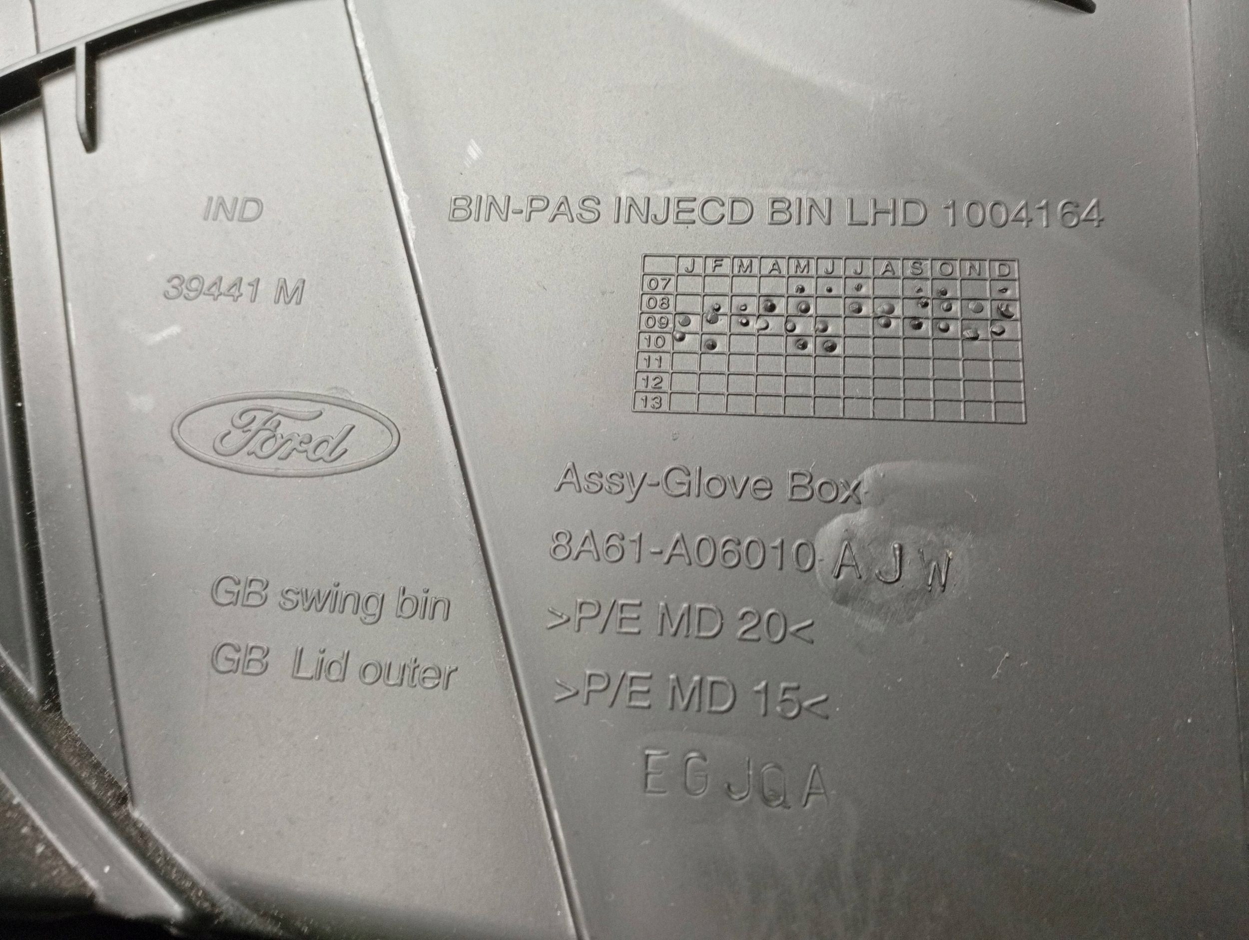 Ford Fiesta 2010 Porta-luvas 8A61A06010AJW image 5