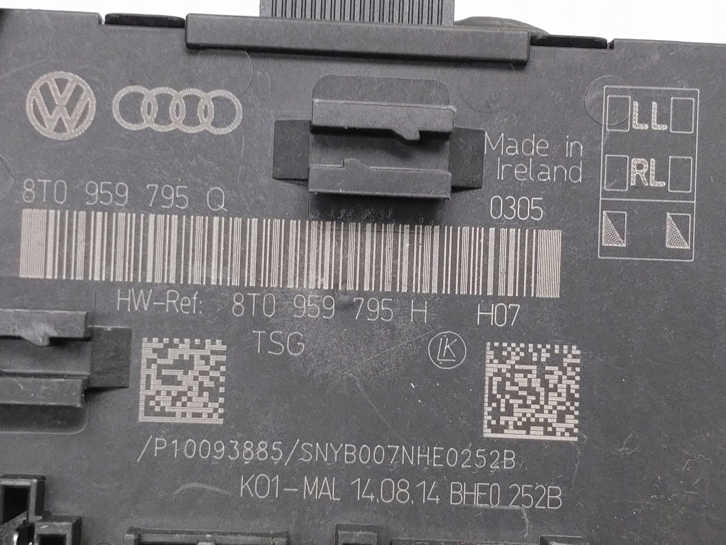 Módulo Controlador de Porta Audi OE 8T0959795H image 5