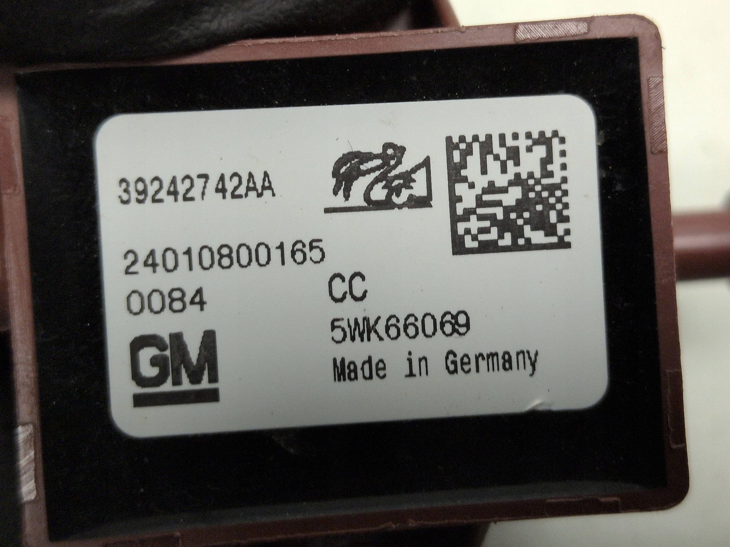 2019 Opel Insignia B Airbag-Sensor 39242742AA image 5