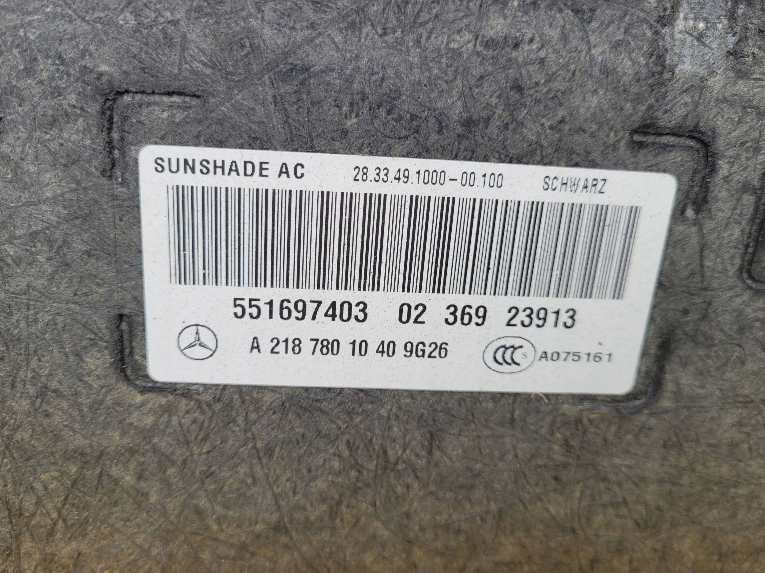 Toit ouvrant vitré Mercedes W218 A2187801040 image 6