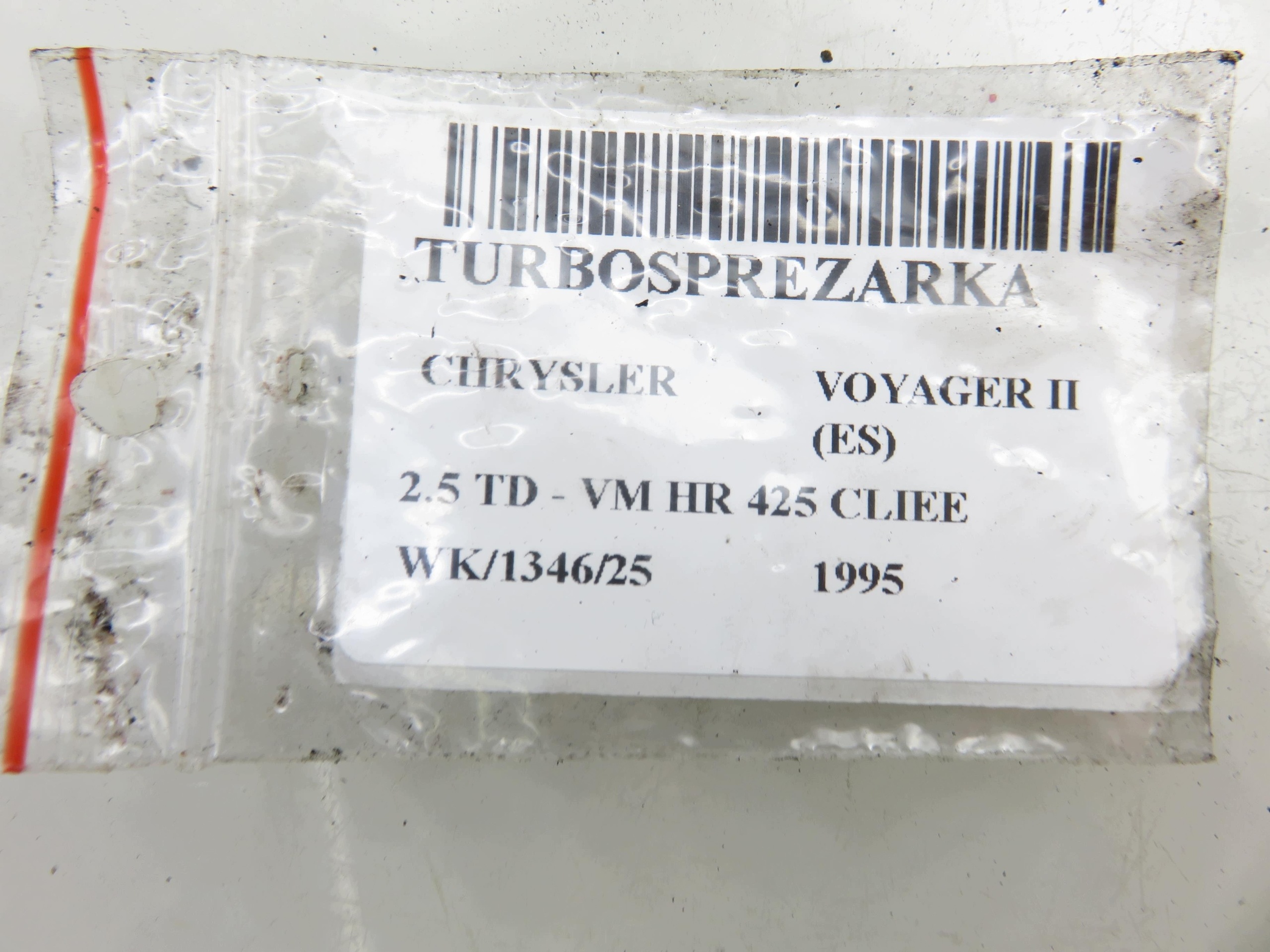 Turbolader für Chrysler Voyager II 2.5 TD, IHI, OEM 35242052F image 9