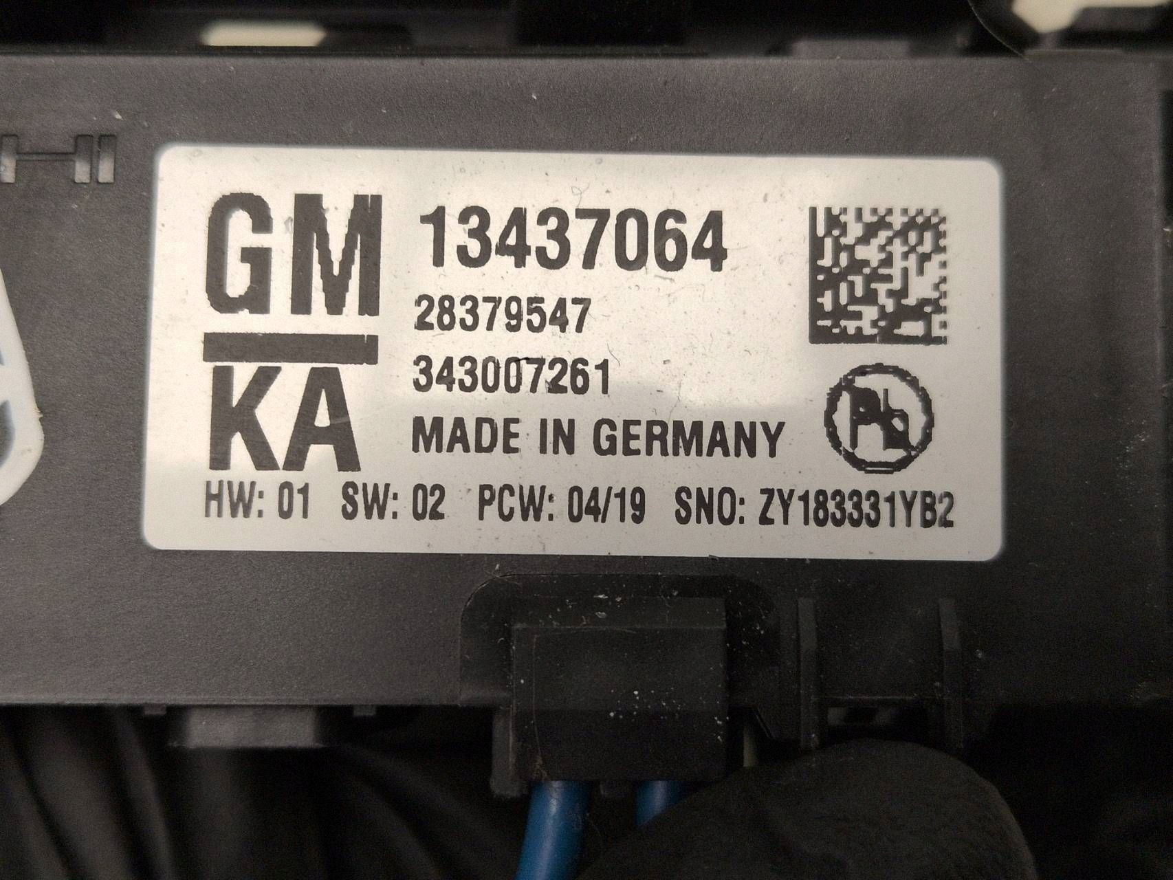 Opel Insignia B rörelsesensor 13437064 image 8