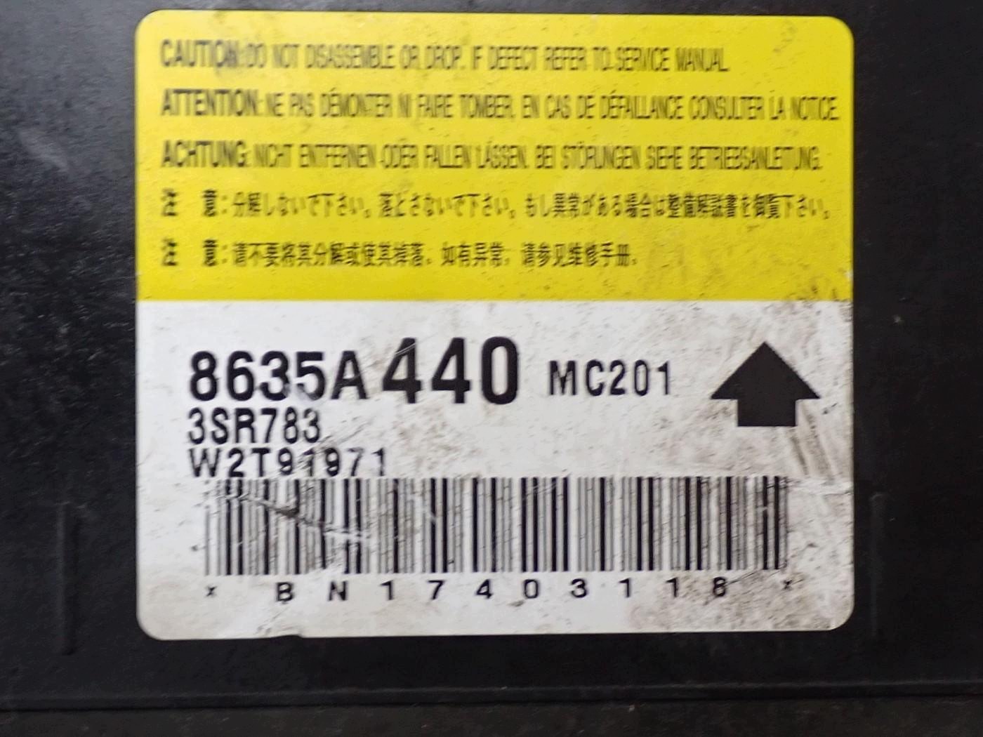 Sensor Airbag 8635A440 Fiat Fullback L200 image 3
