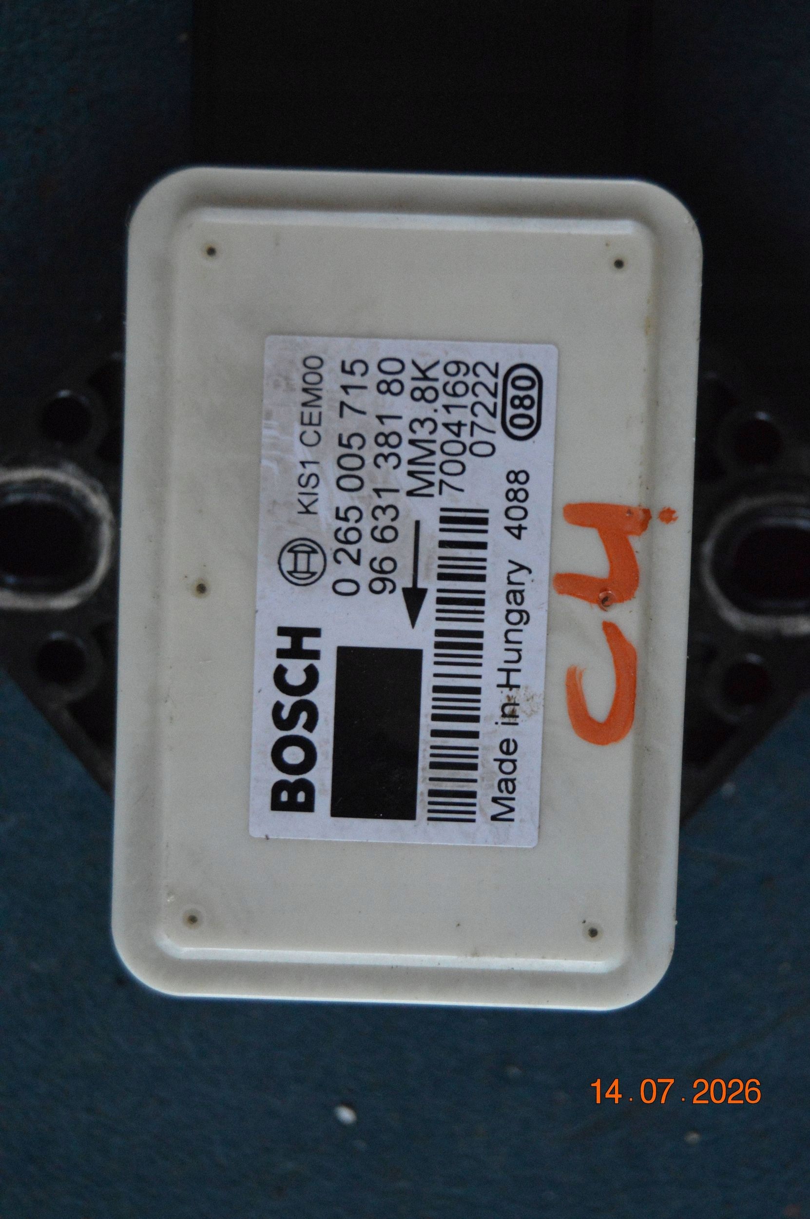 Módulo Sensor ESP Citroen C4 0265005715 image 3