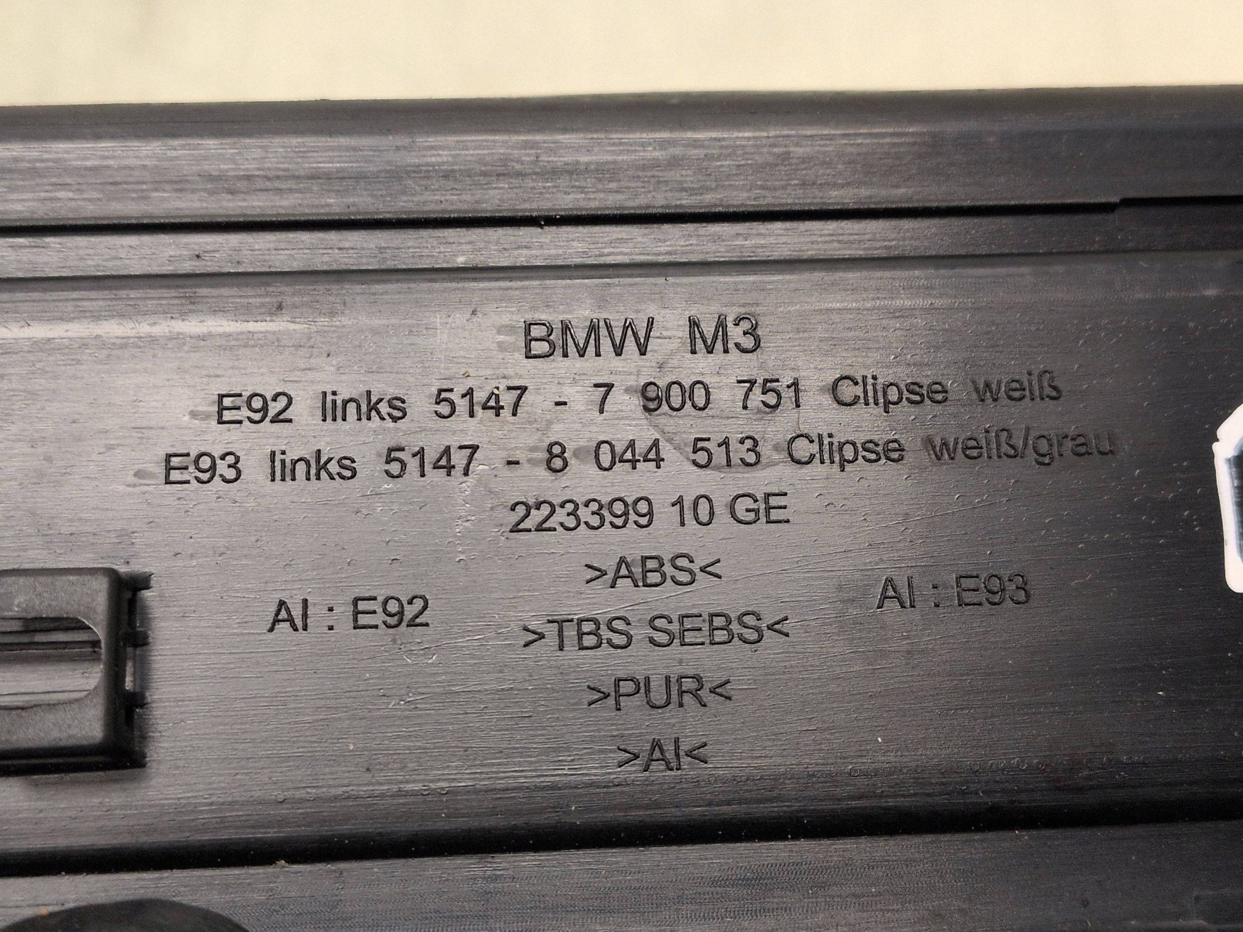 Seuils de porte BMW E92 E93 M-Paket 7900751 7900752 image 10