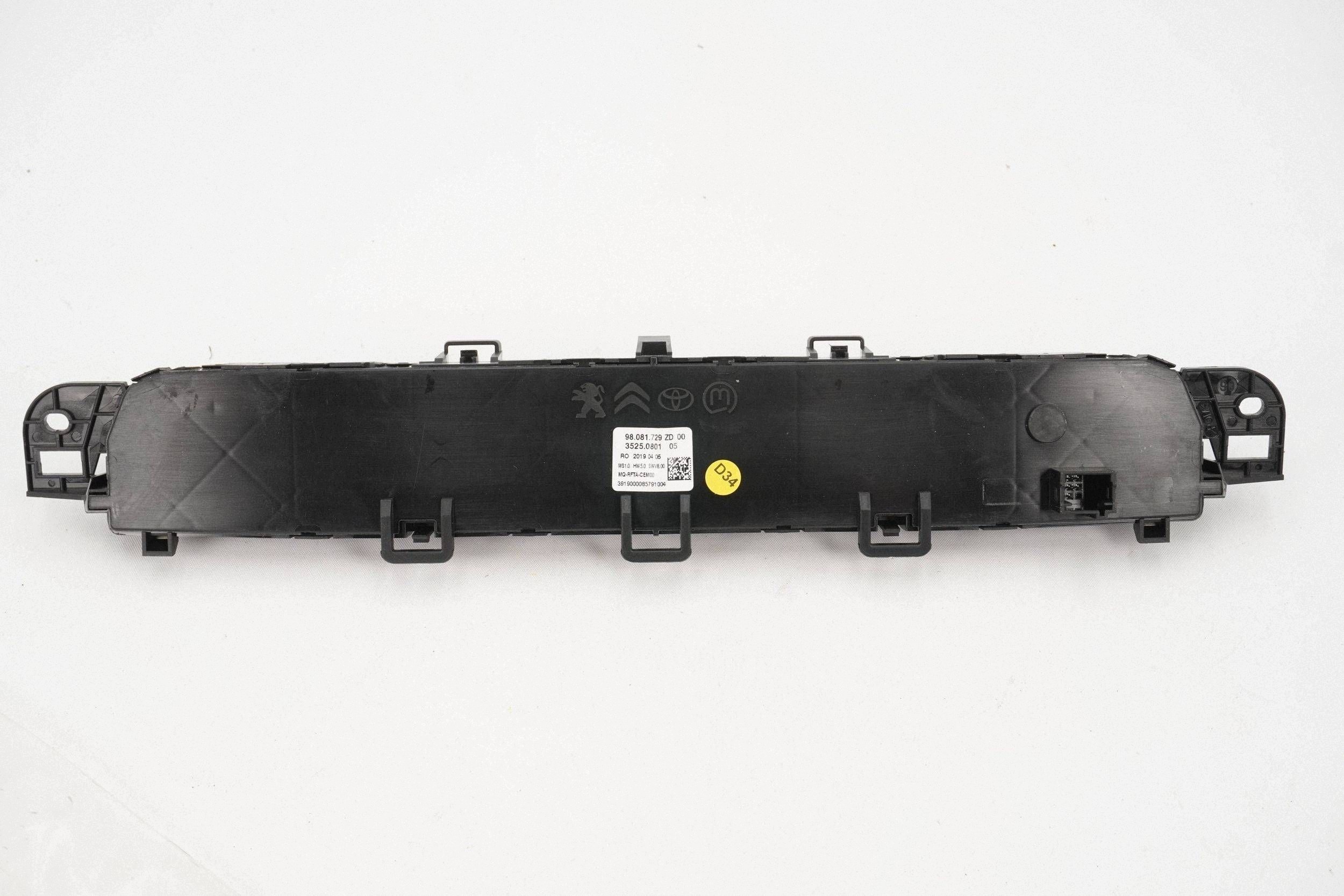 Panneau de climatisation Peugeot Expert 98081729ZD image 6