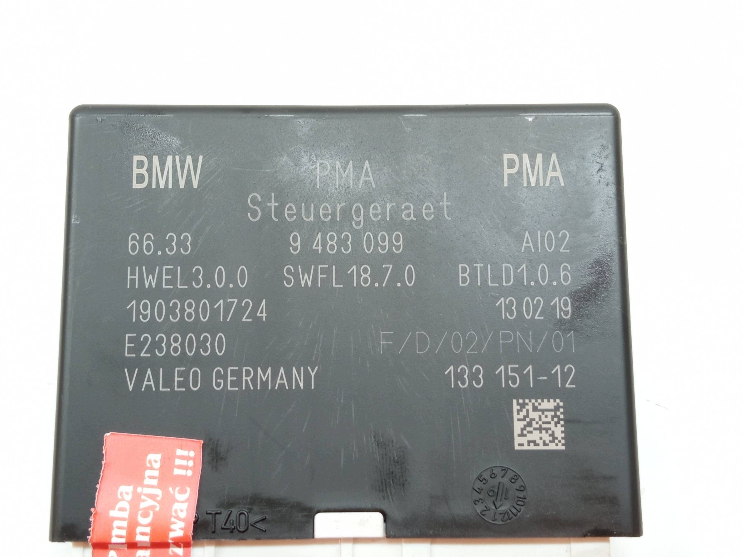 Modulo PDC 9483099 BMW X6 II (2014-2019) F16